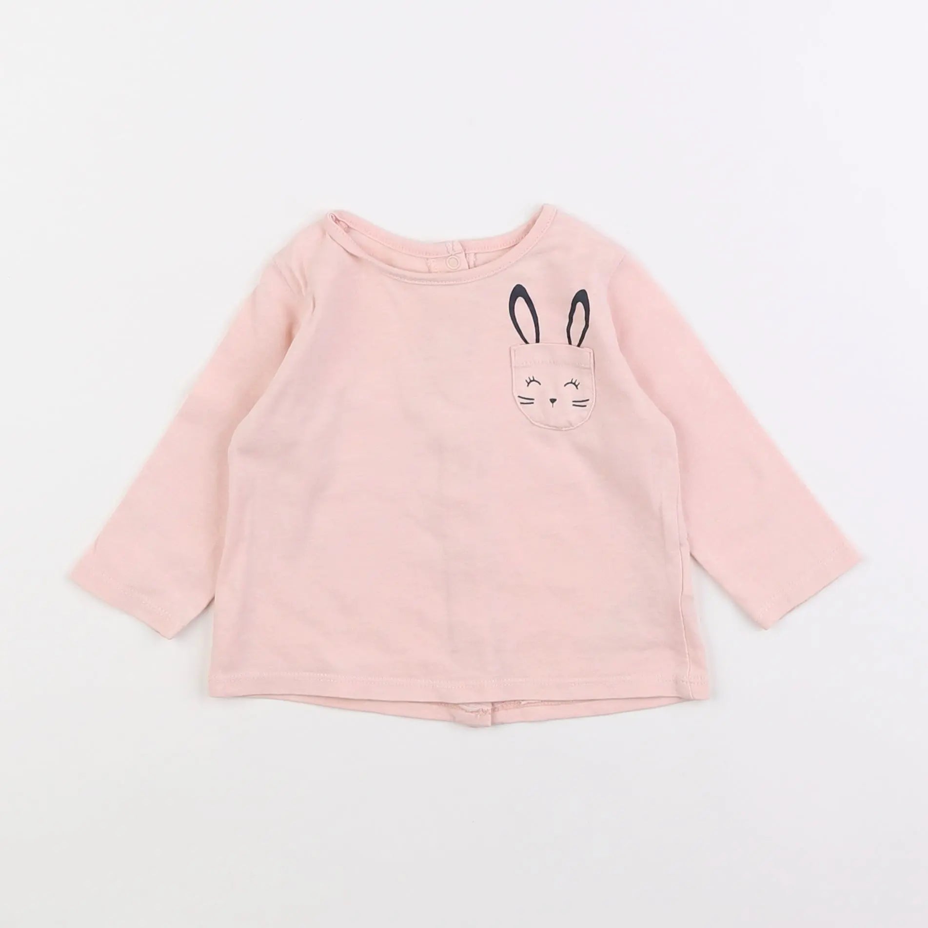 Vertbaudet - tee-shirt rose - 6 mois