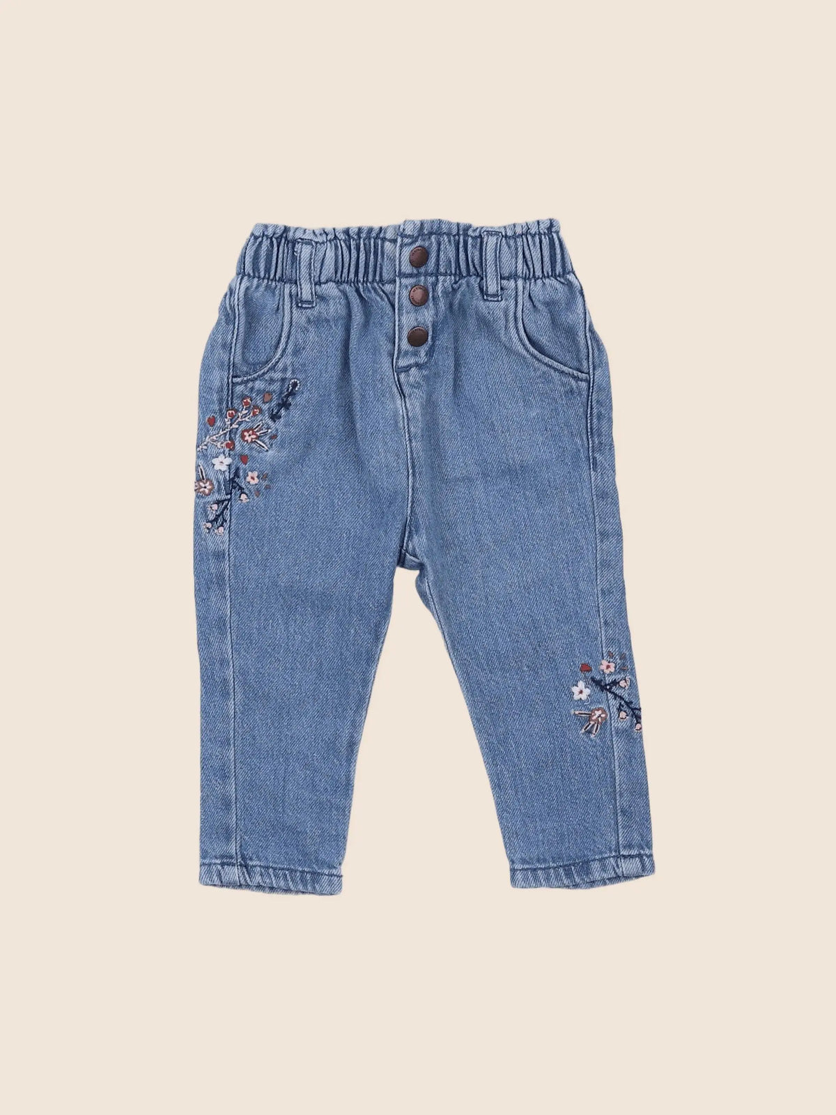 Vertbaudet - jean bleu - 6 mois