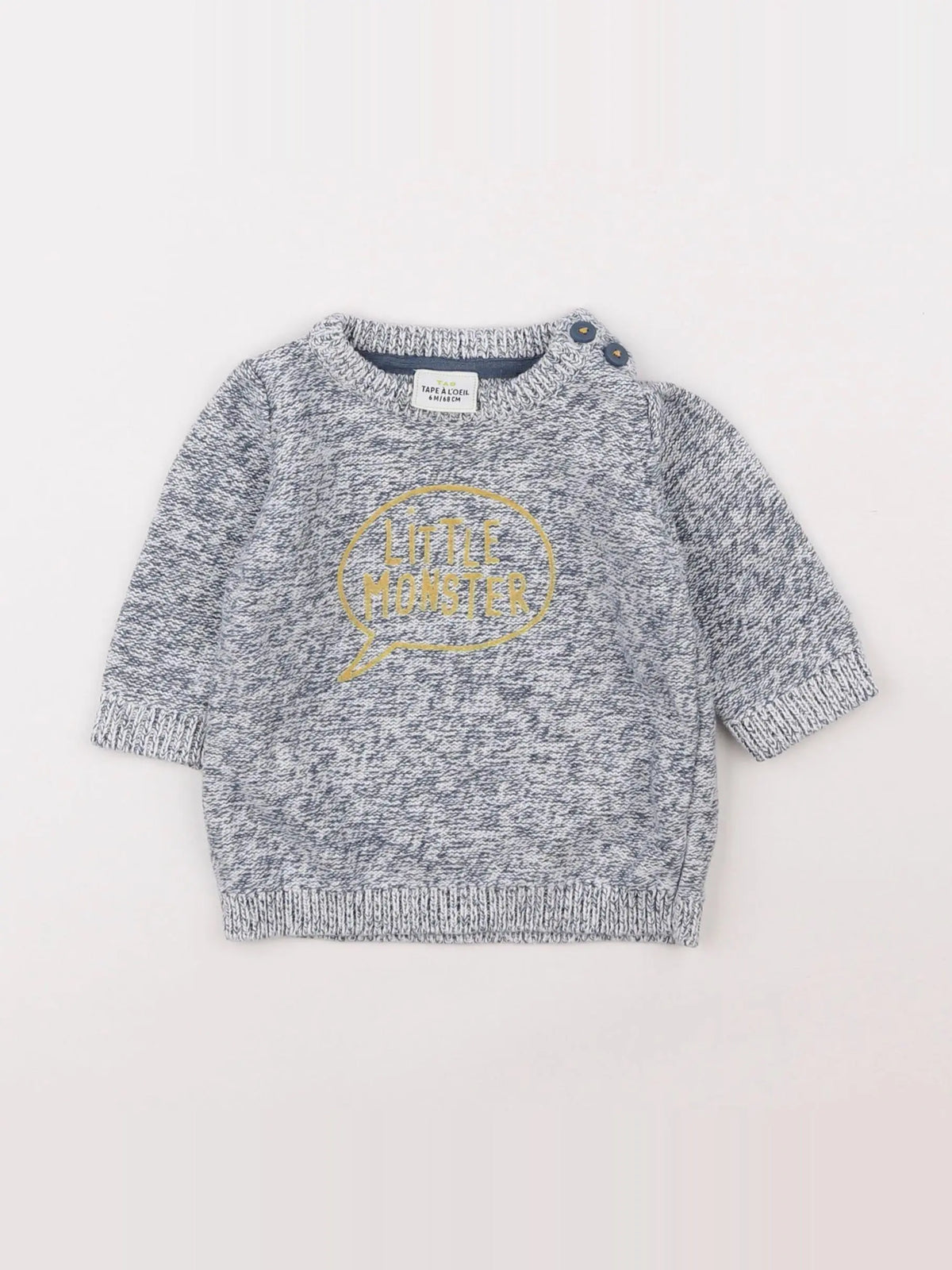 Tape à l'oeil - pull bleu - 6 mois