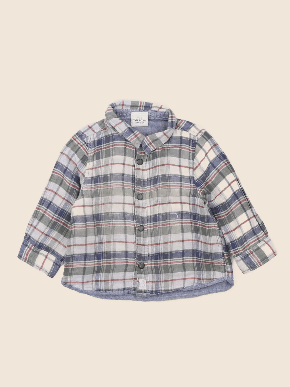 Tape à l'oeil - chemise multicolore - 12 mois