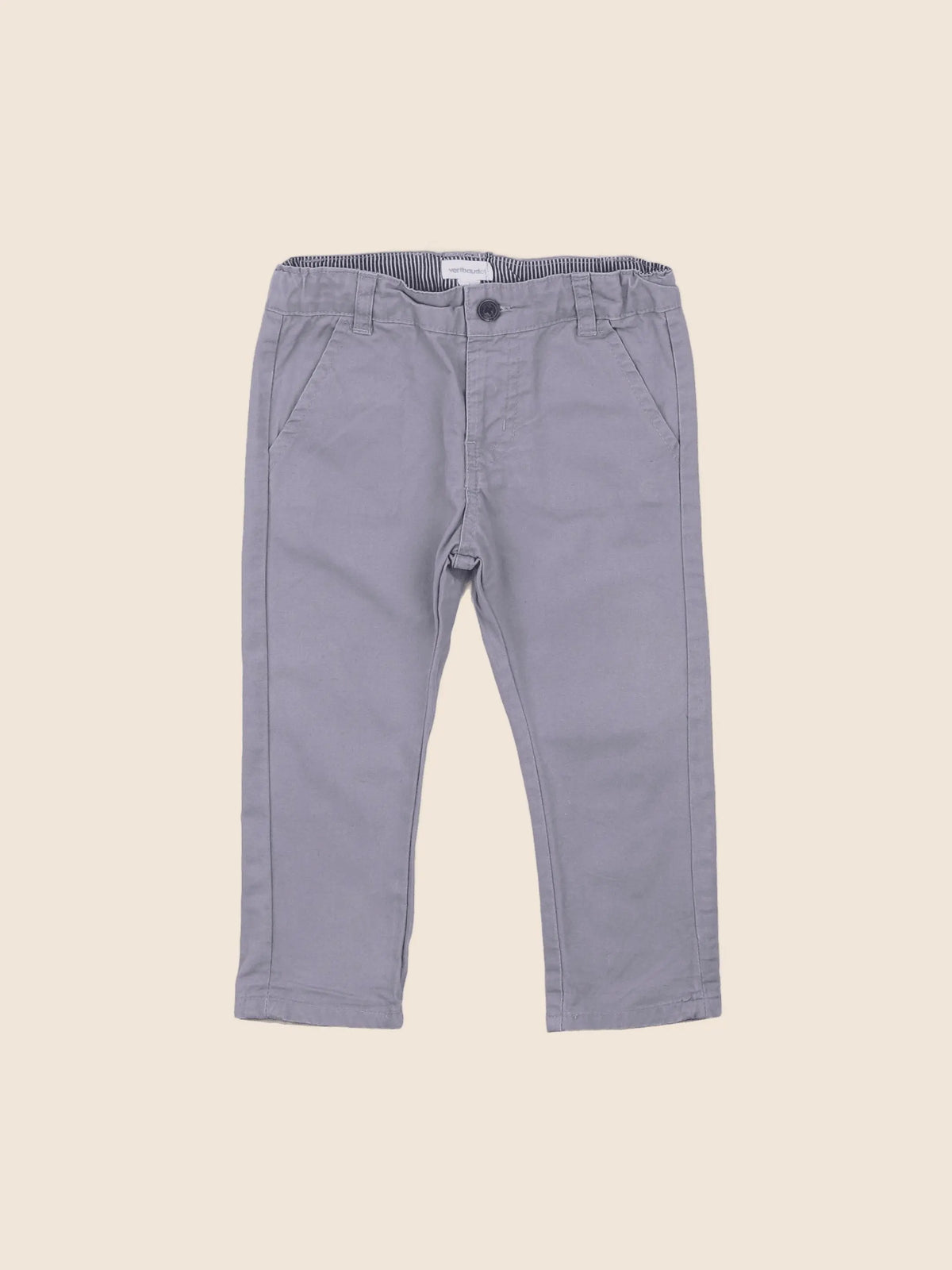 Vertbaudet - pantalon gris - 12 mois
