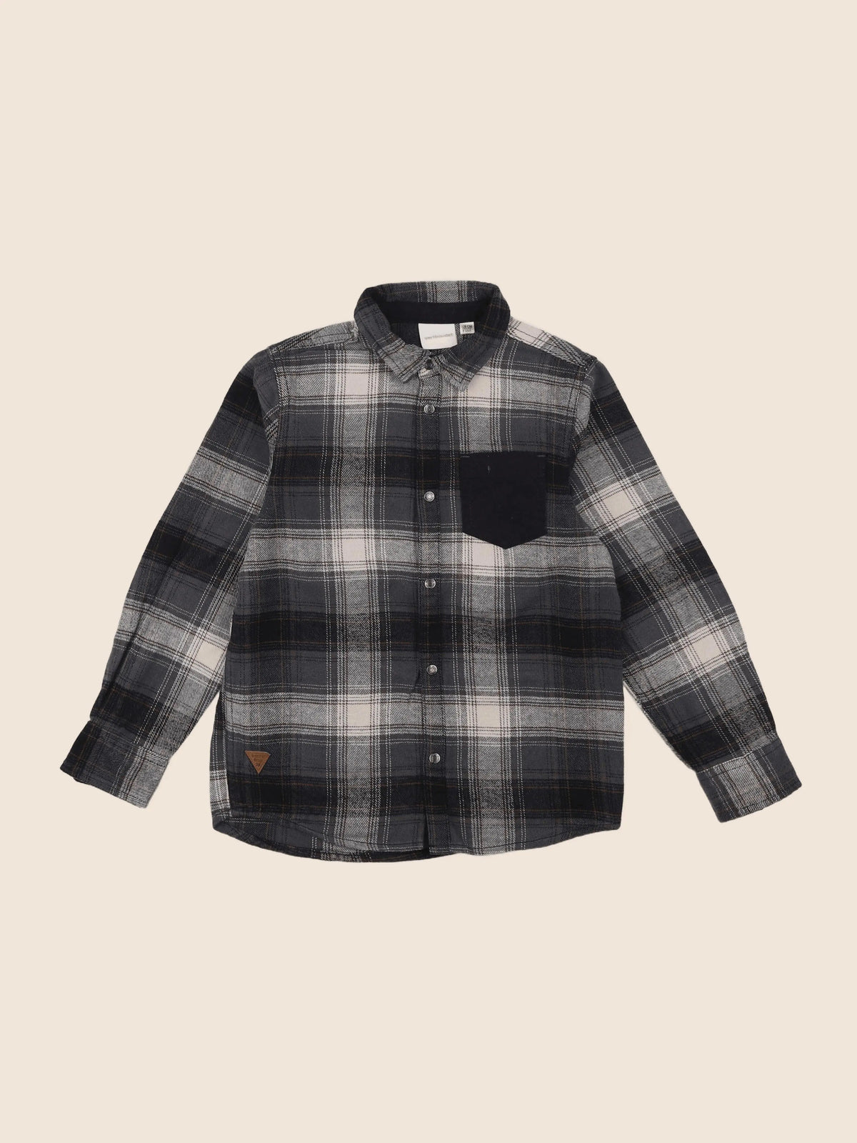 Vertbaudet - chemise gris - 8 ans