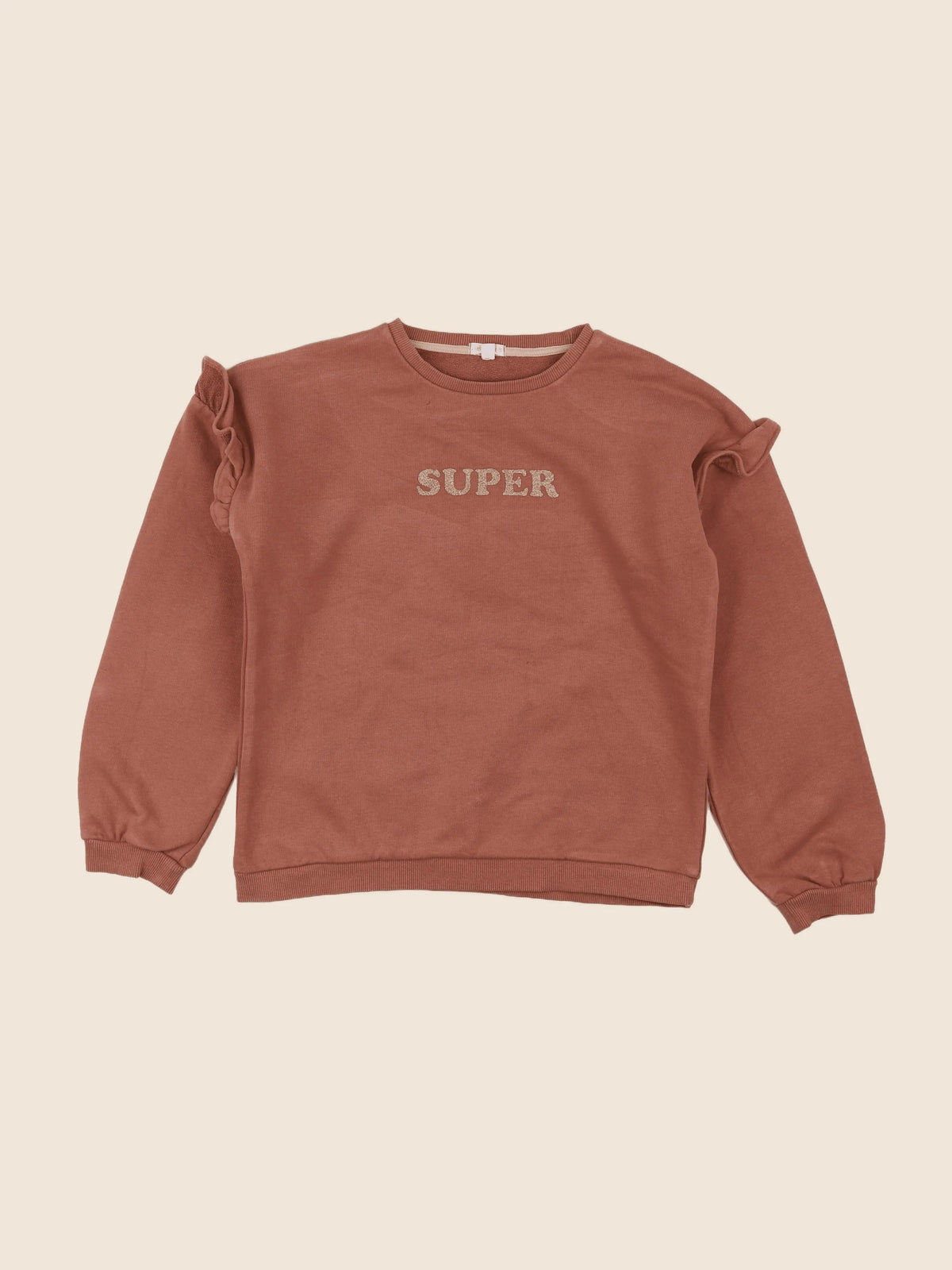 Vertbaudet - sweat rose - 12 ans