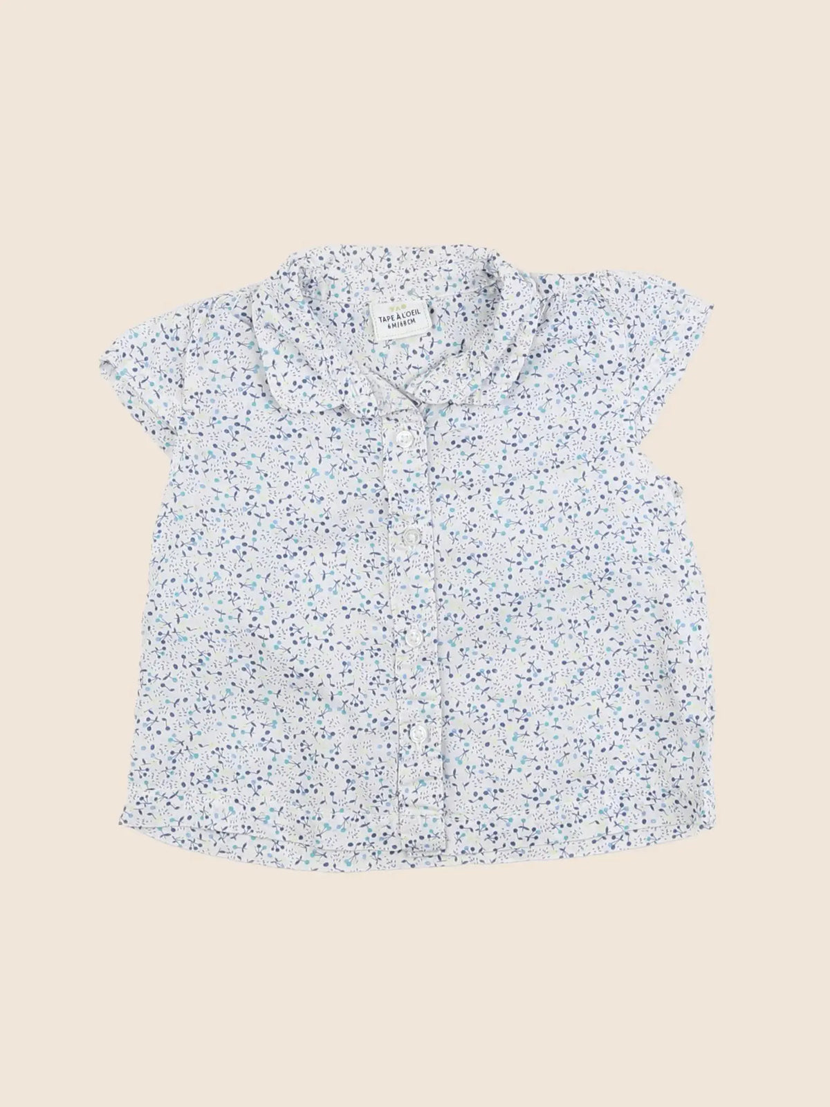 Tape à l'oeil - blouse bleu - 6 mois