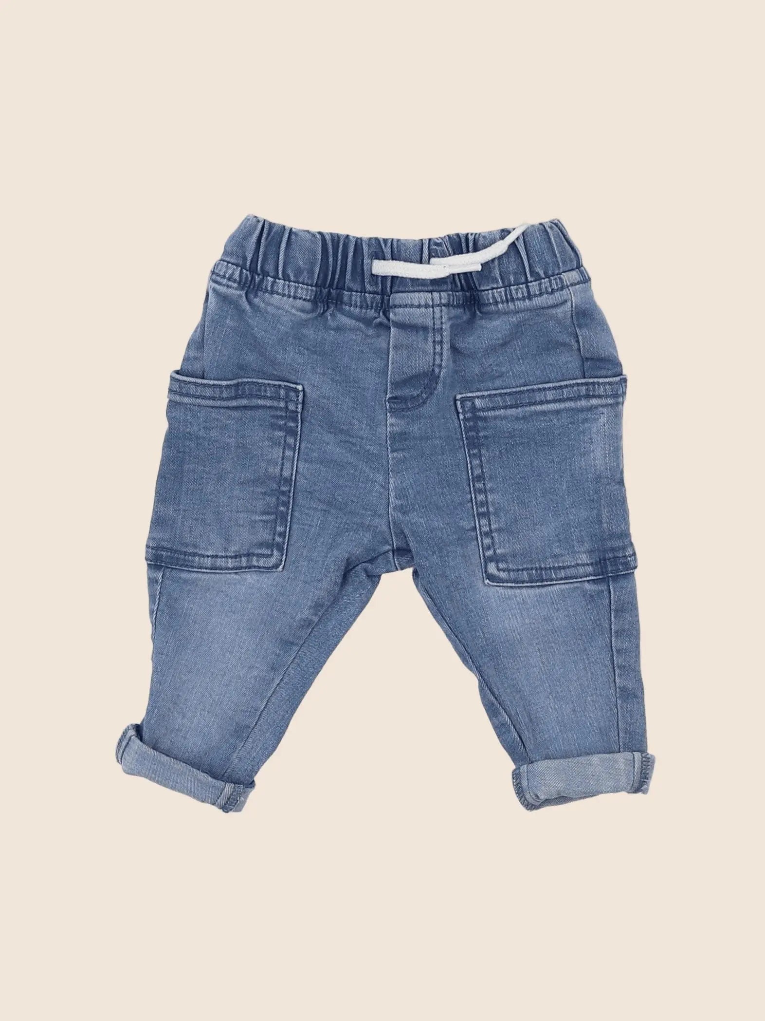 Vertbaudet - jean bleu - 3 mois