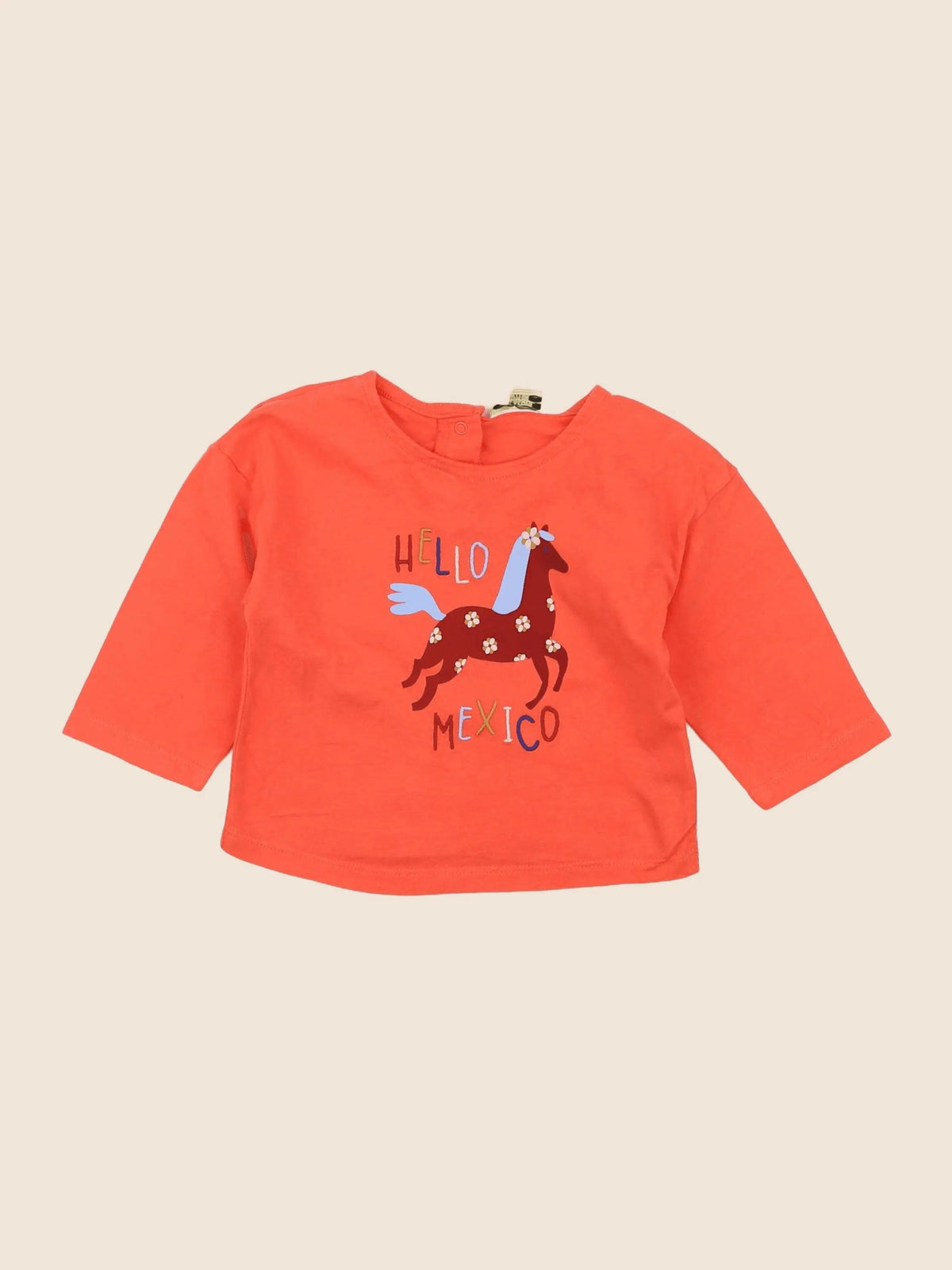 Tape à l'oeil - tee-shirt orange - 9 mois