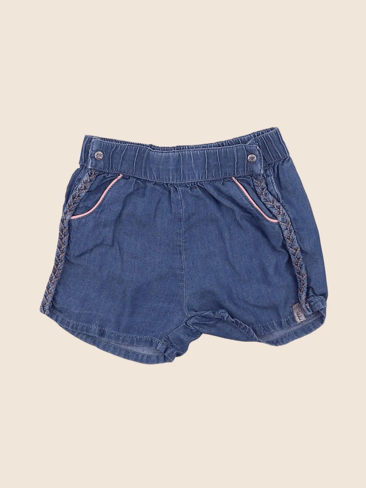 IKKS - short bleu - 12 mois