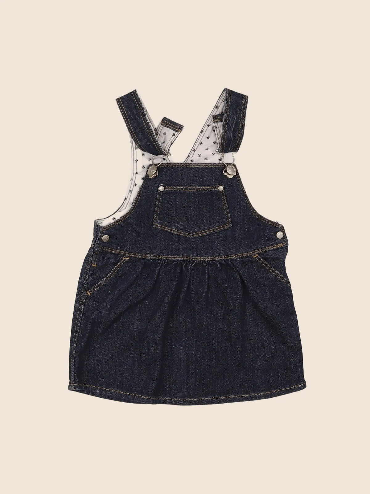 Petit Bateau - robe bleu - 12 mois