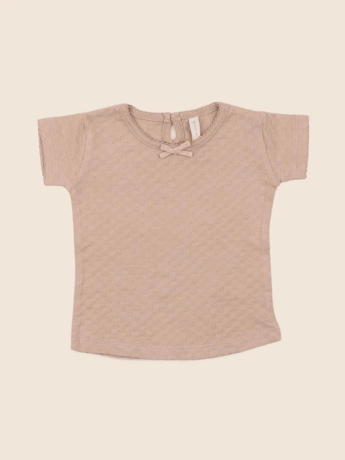Quincy Mae - tee-shirt beige - 3/6 mois
