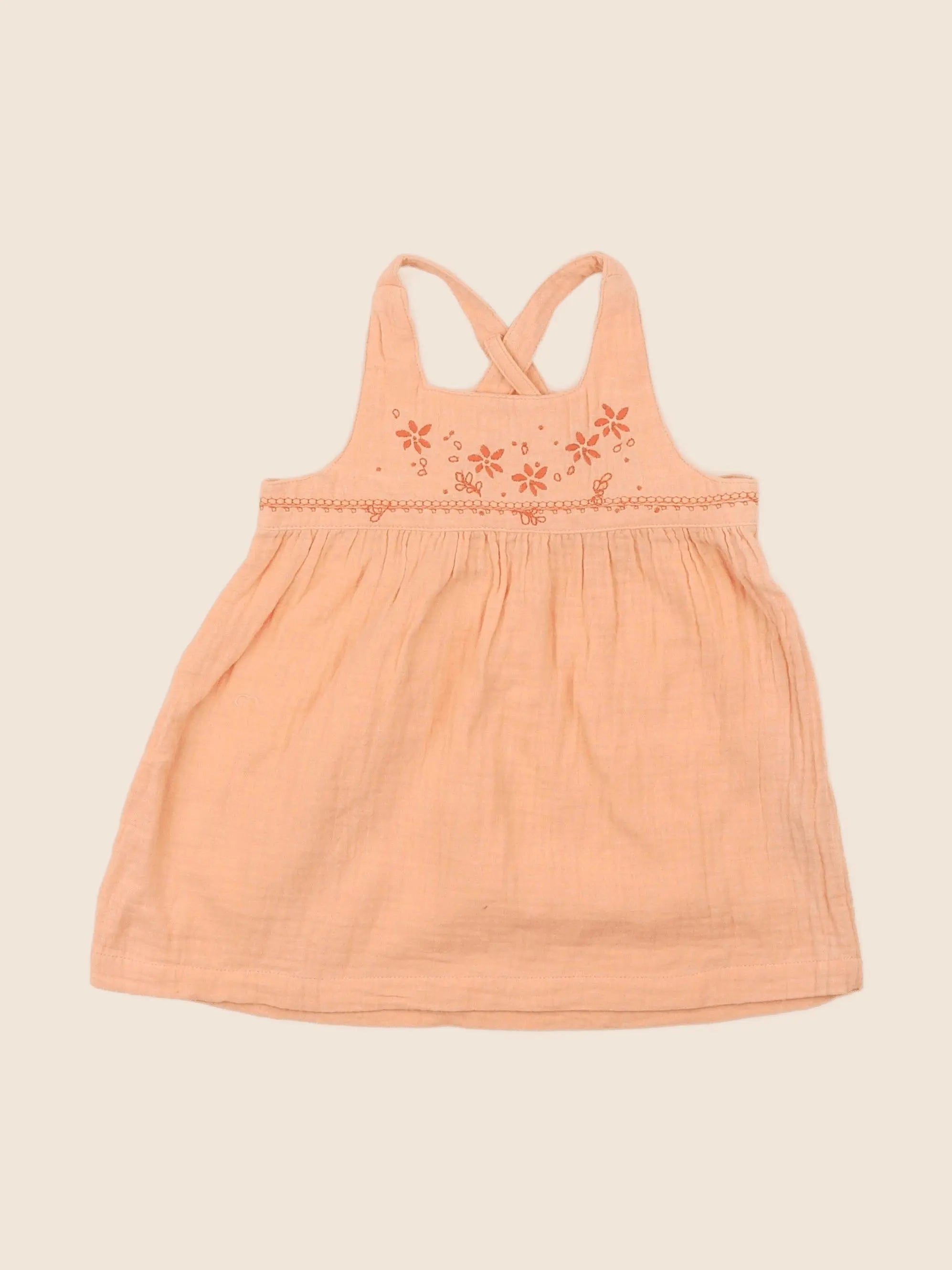 Natalys - robe orange - 12 mois
