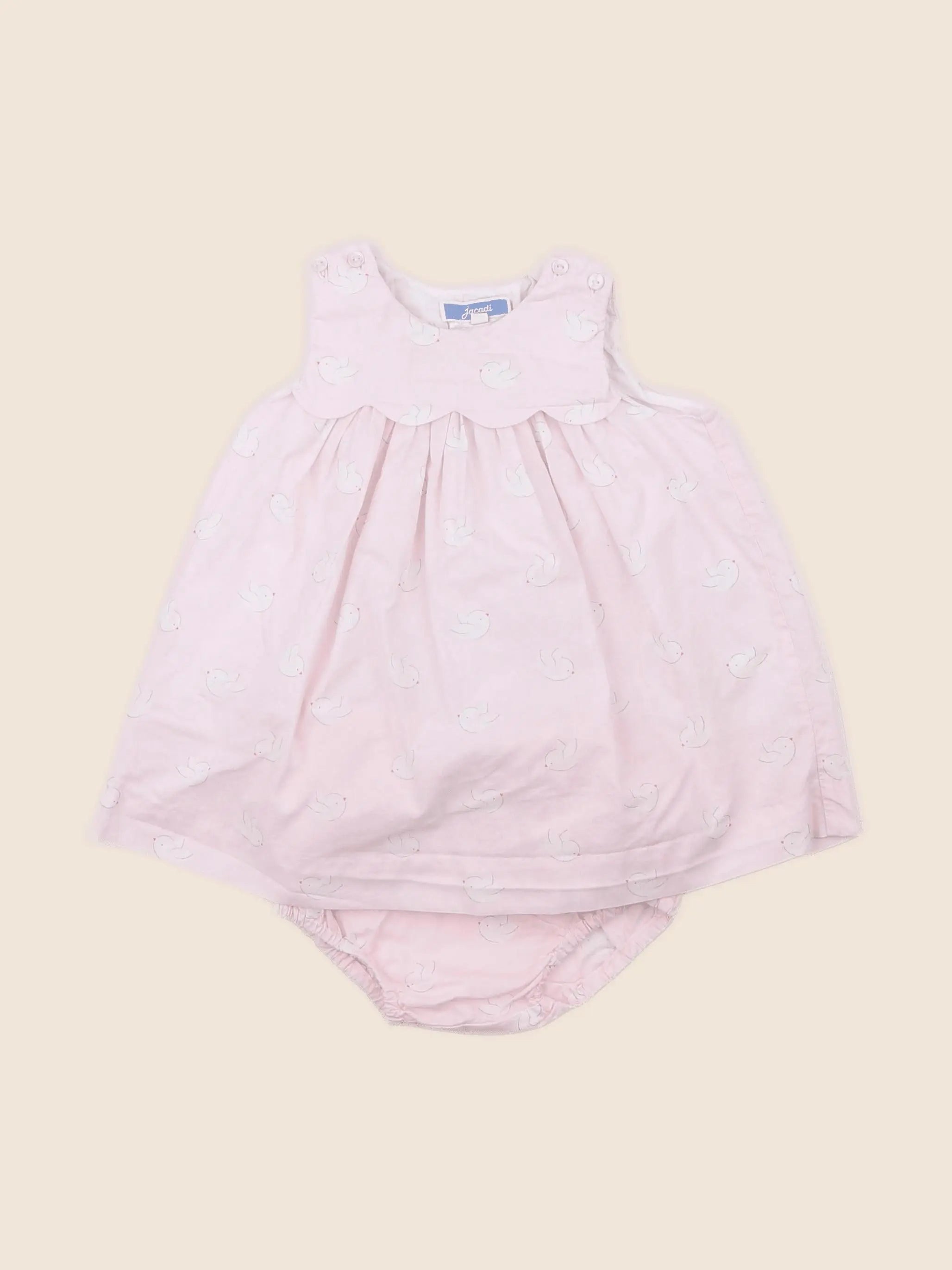 Jacadi - robe rose - 6 mois