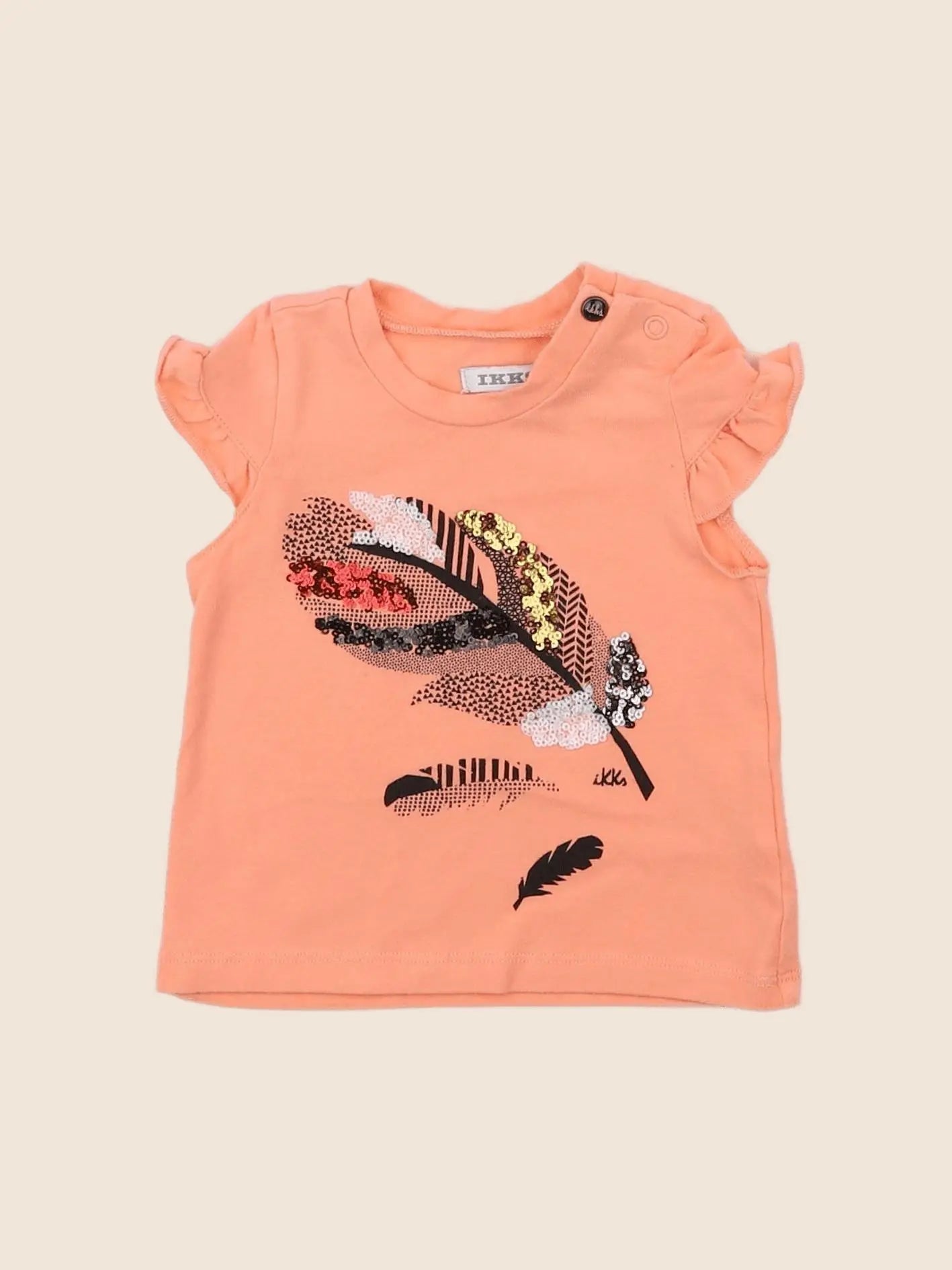 IKKS - tee-shirt orange - 3 mois