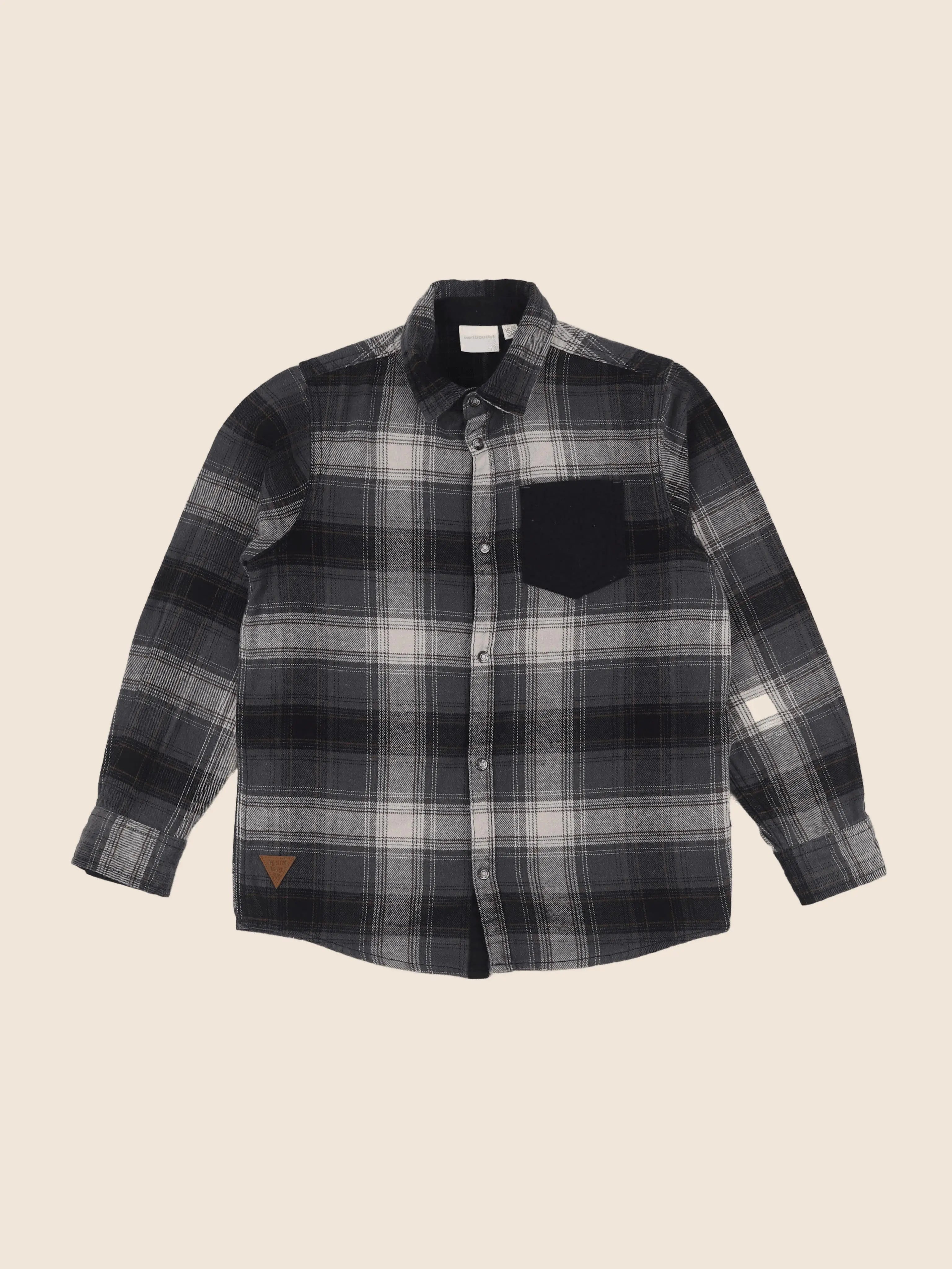 Vertbaudet - chemise gris - 10 ans