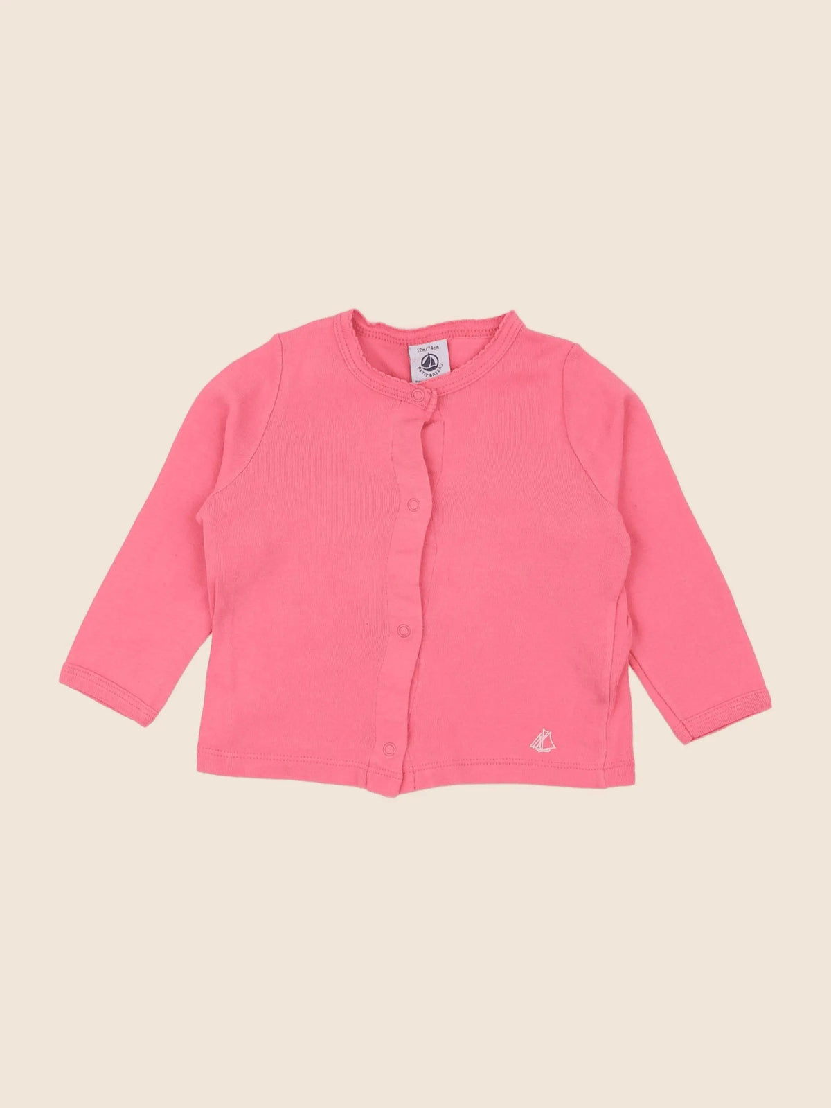 Petit Bateau - tee-shirt rose - 12 mois
