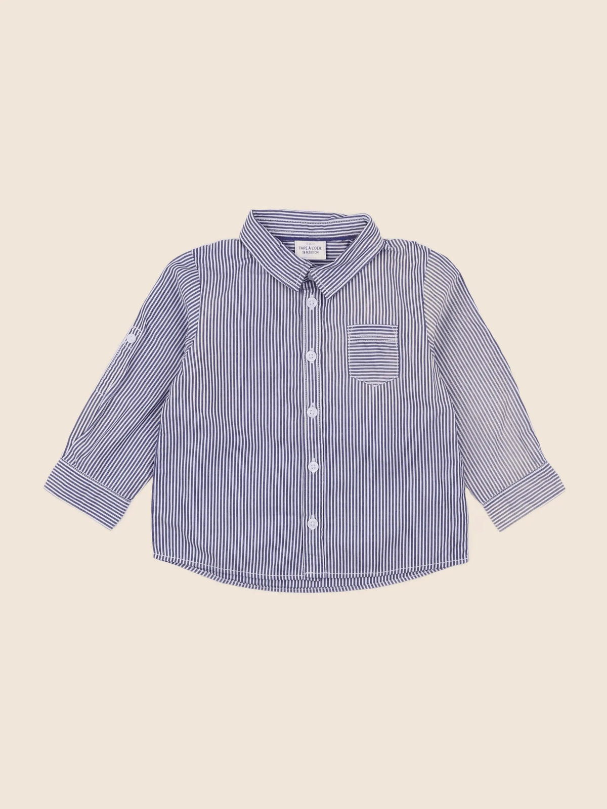 Tape à l'oeil - chemise bleu - 18 mois