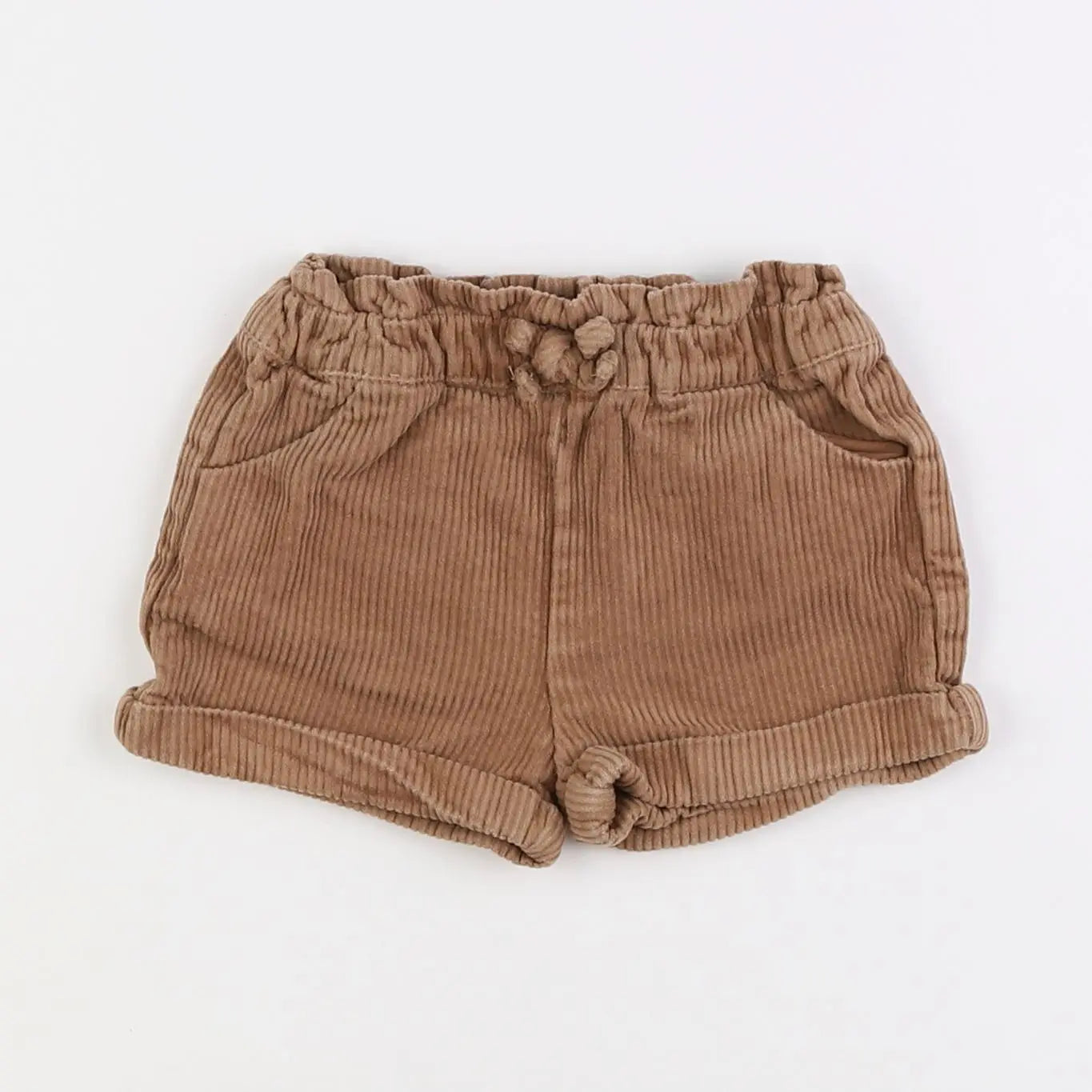 Vertbaudet - short marron - 12 mois
