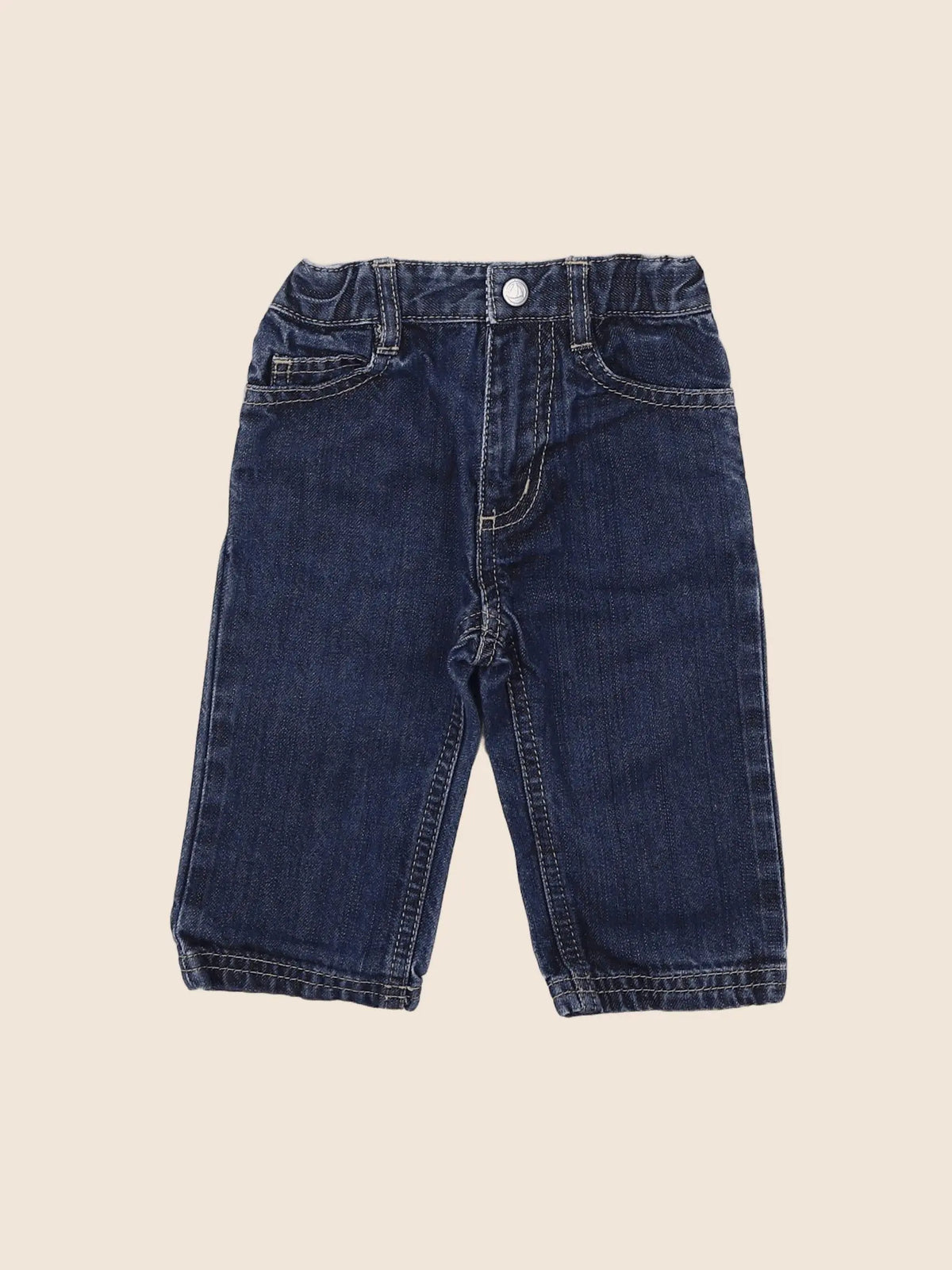 Petit Bateau - jean bleu - 6 mois
