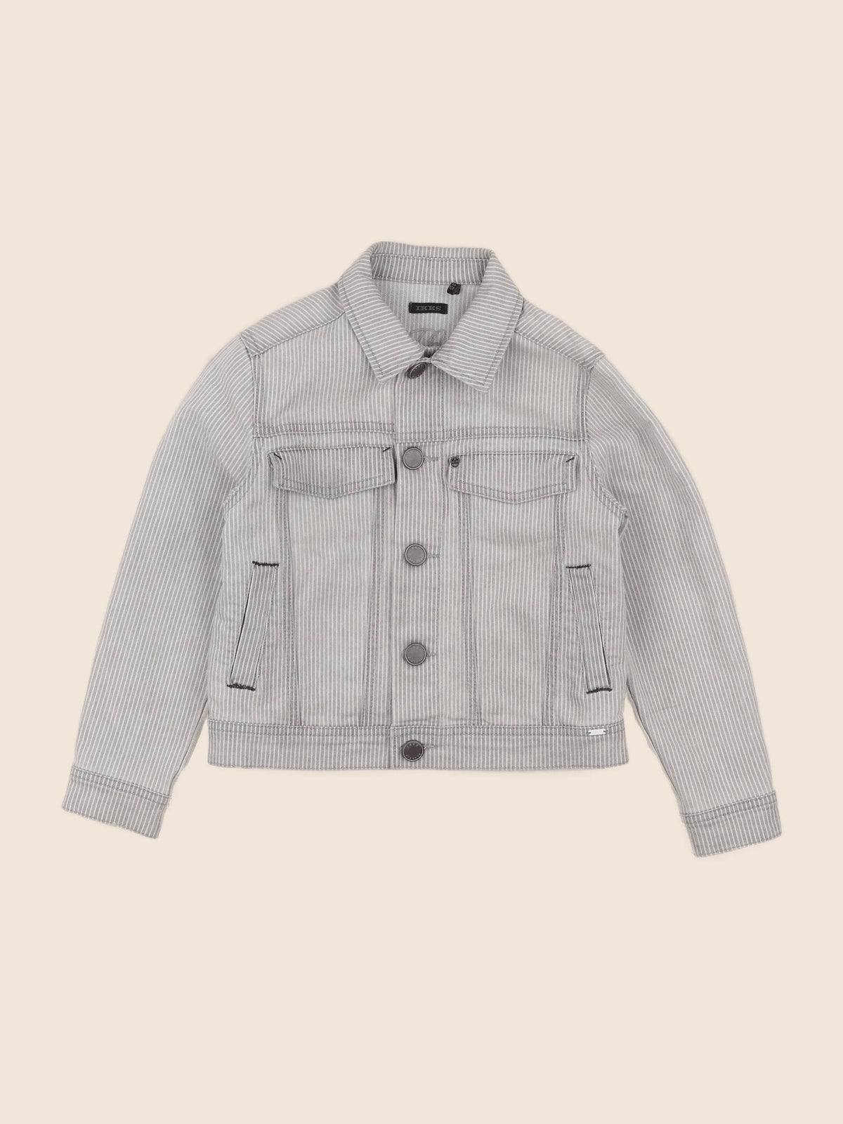 IKKS - veste imprimé au dos gris - 8 ans