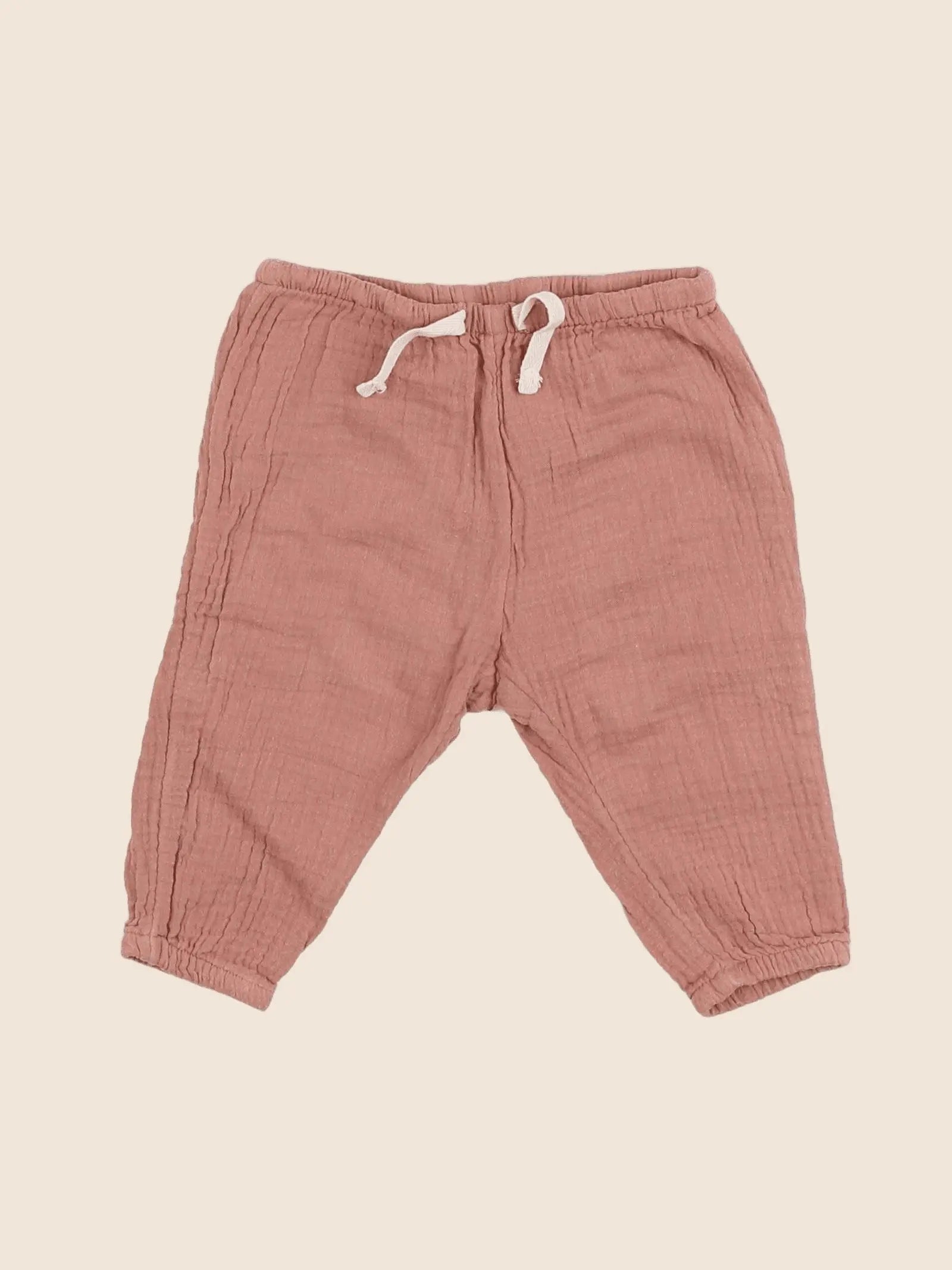 H&M - pantalon rose - 6 mois