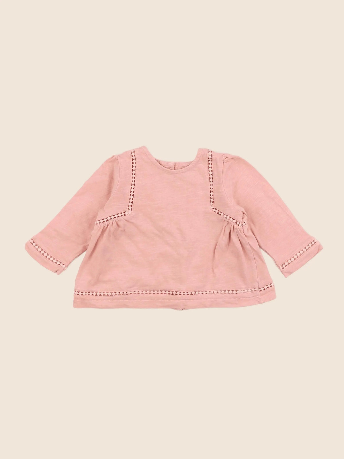 Vertbaudet - tee-shirt rose - 6 mois