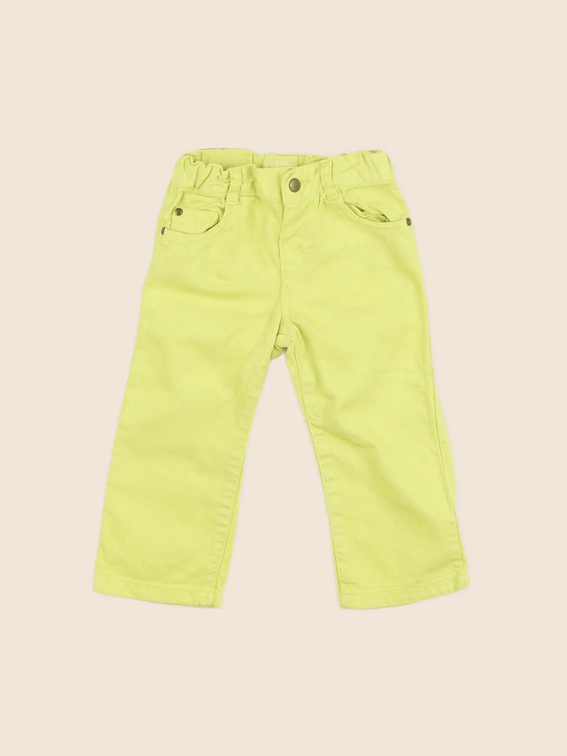 Boutchou - pantalon jaune - 12 mois