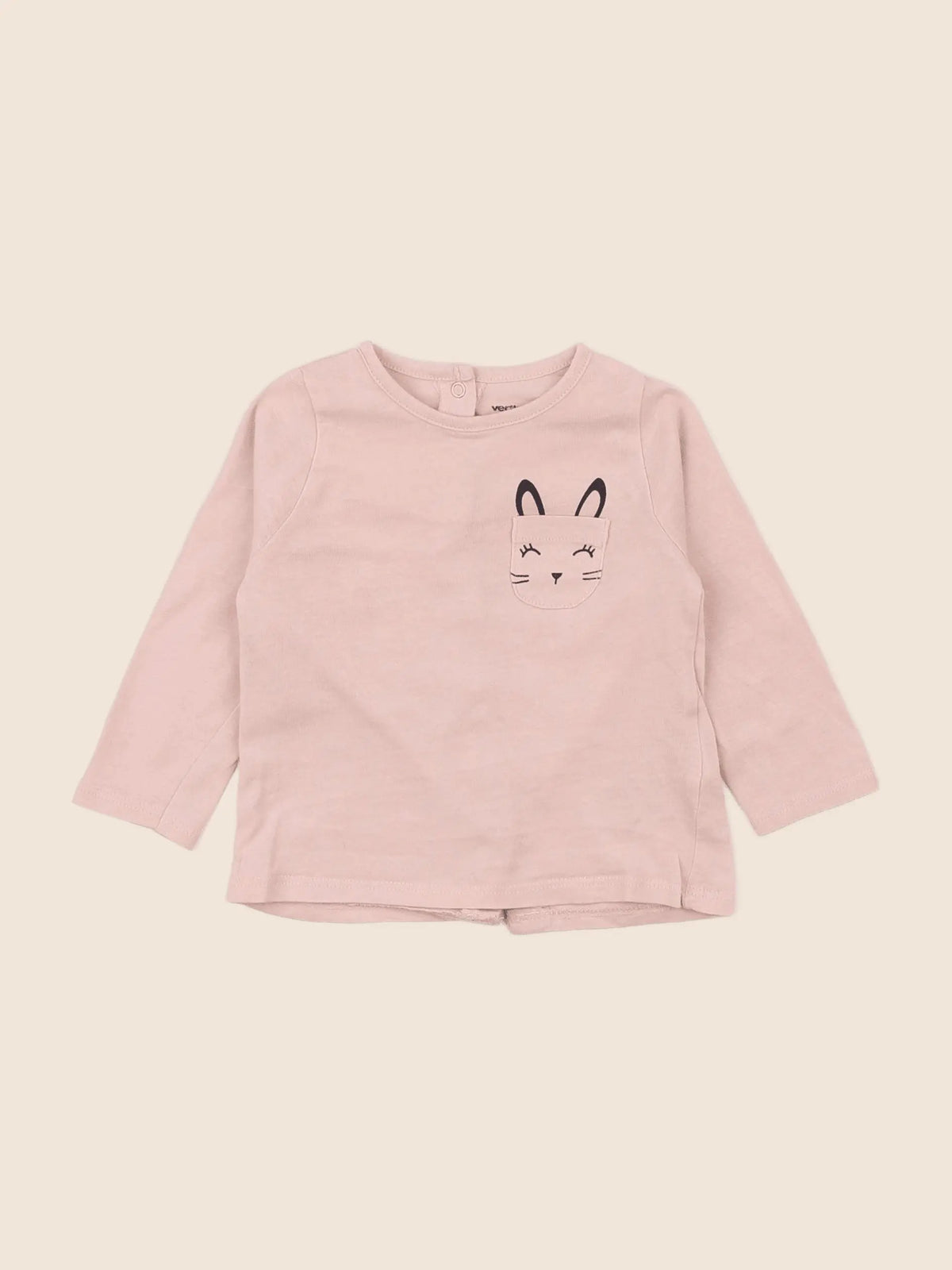 Vertbaudet - tee-shirt rose - 6 mois