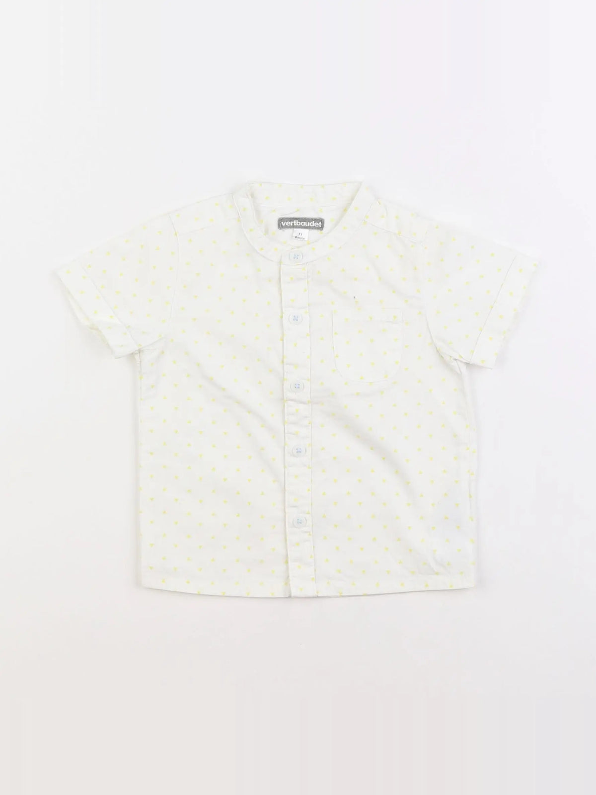 Vertbaudet - chemise blanc - 9 mois