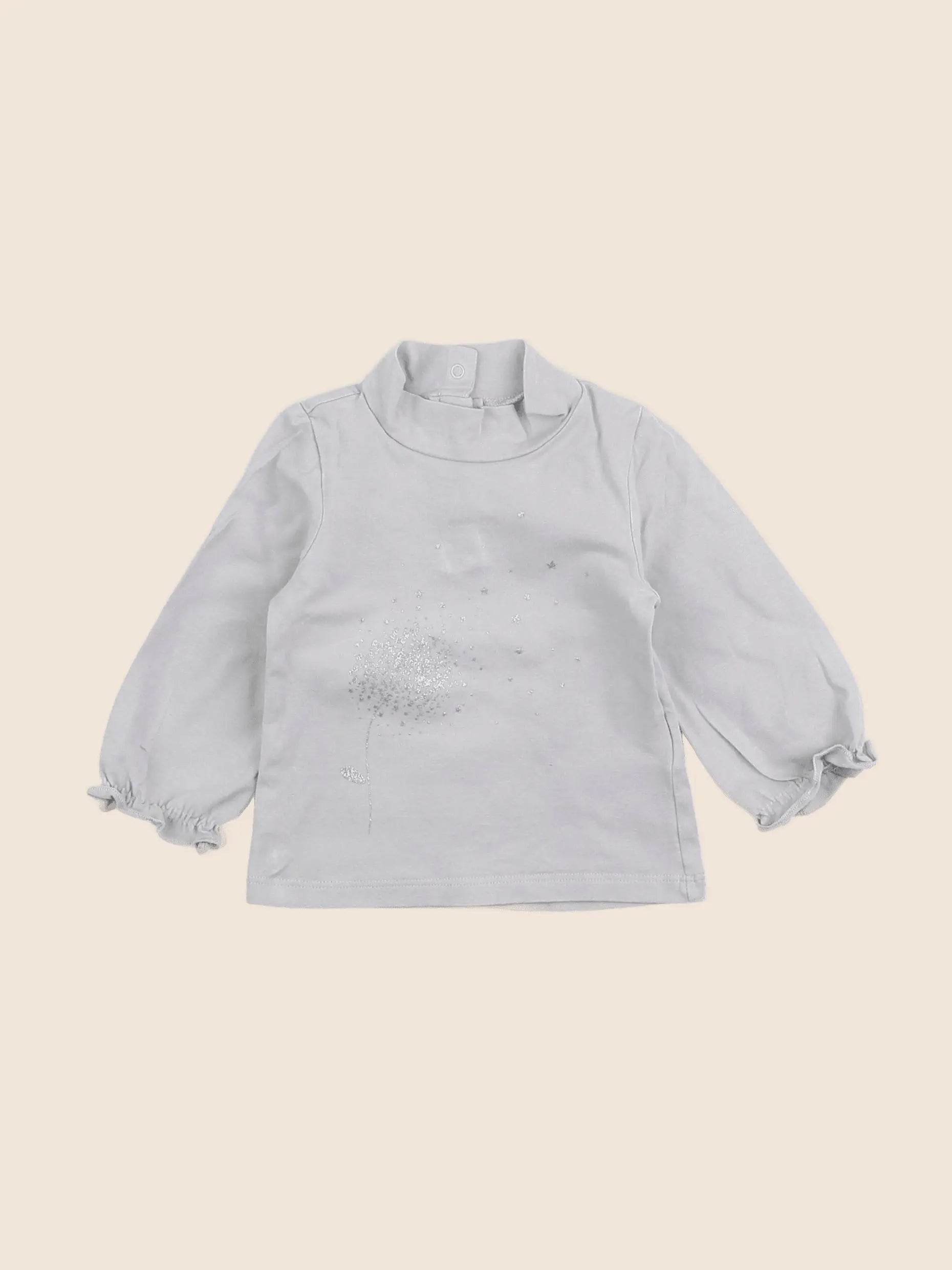 Vertbaudet - sous-pull gris - 6 mois