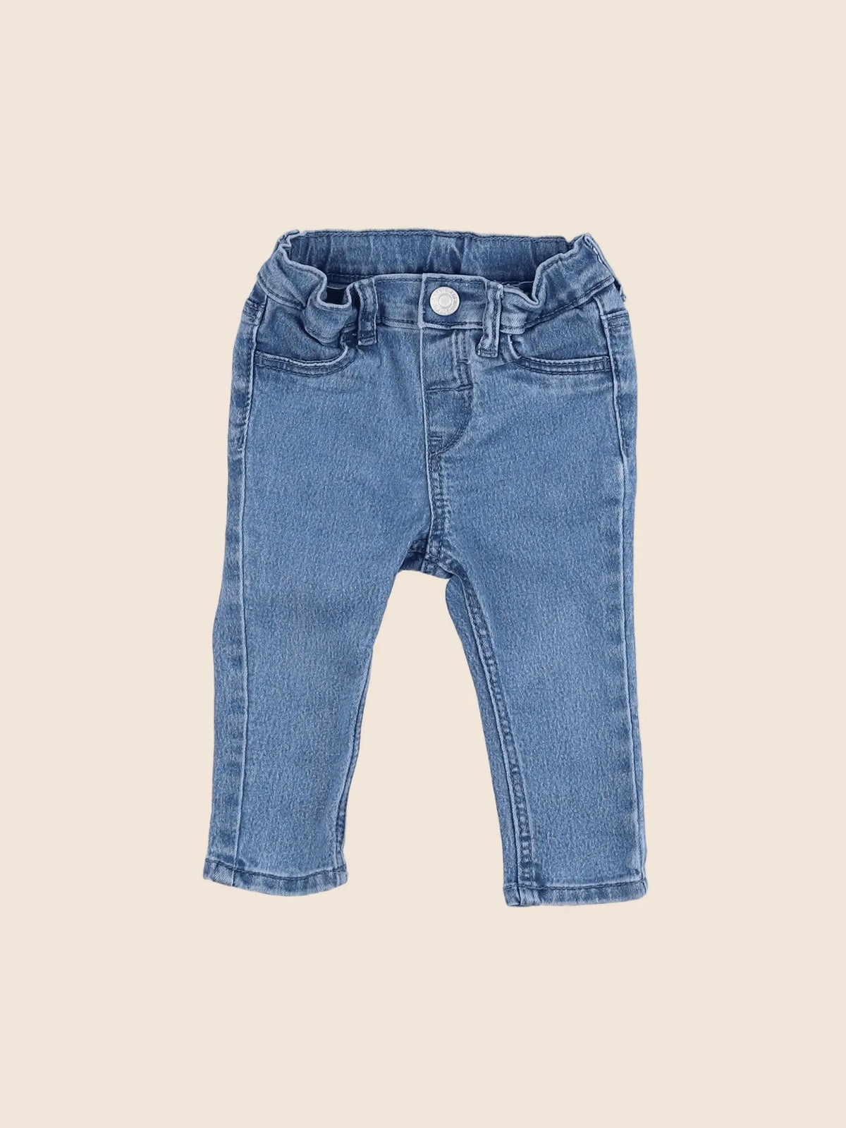 H&M - jean bleu - 4/6 mois
