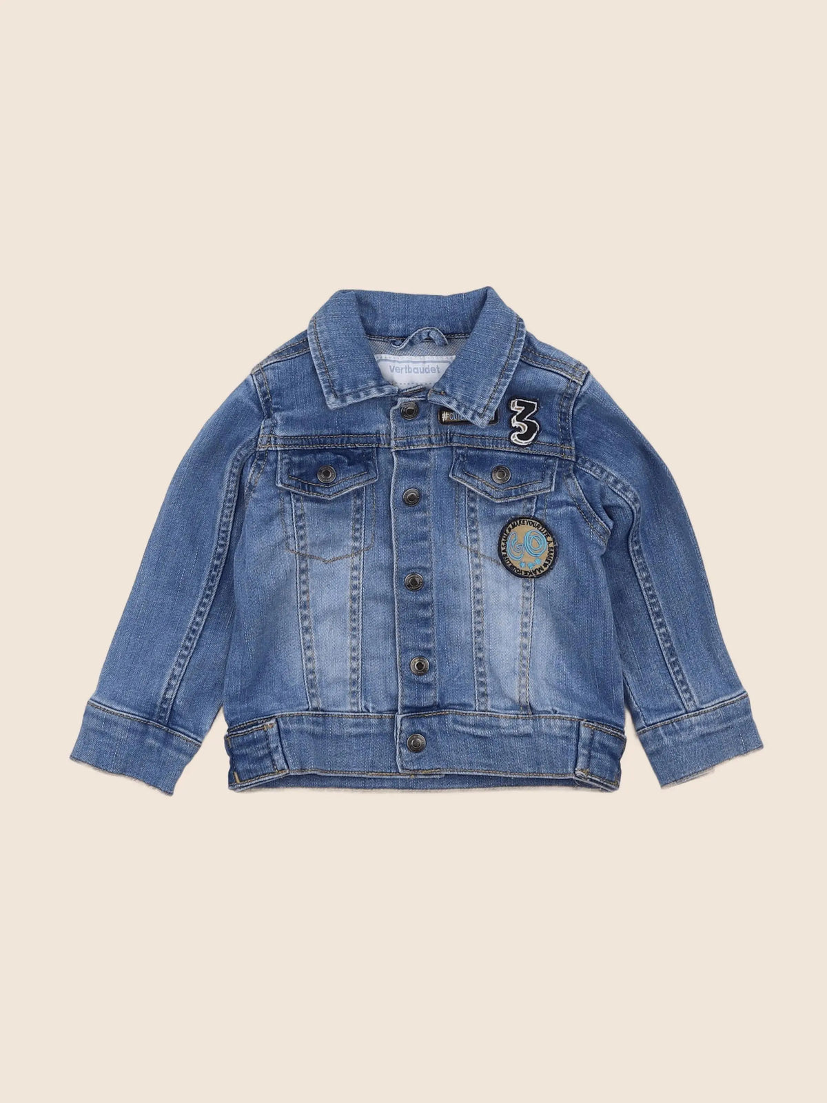 Vertbaudet - veste bleu - 18 mois