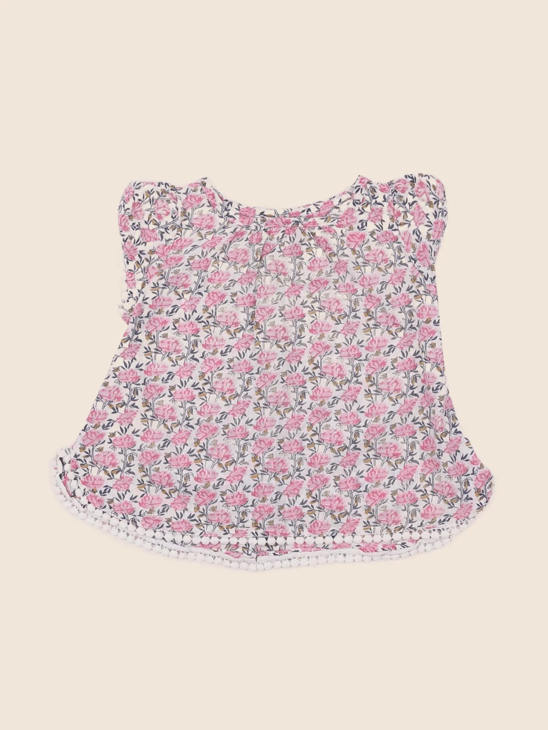 Boutchou - blouse multicolore - 12 mois
