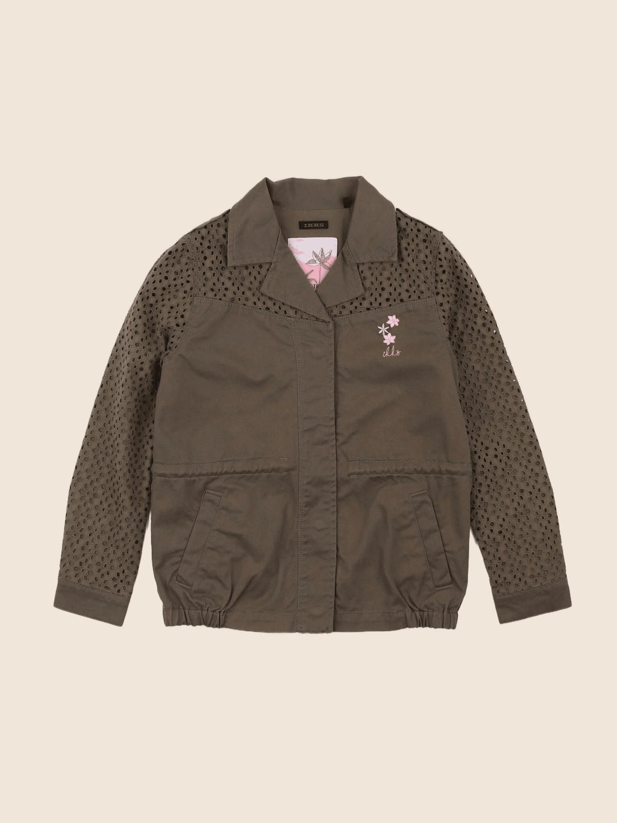 IKKS - veste imprimé au dos vert - 8 ans