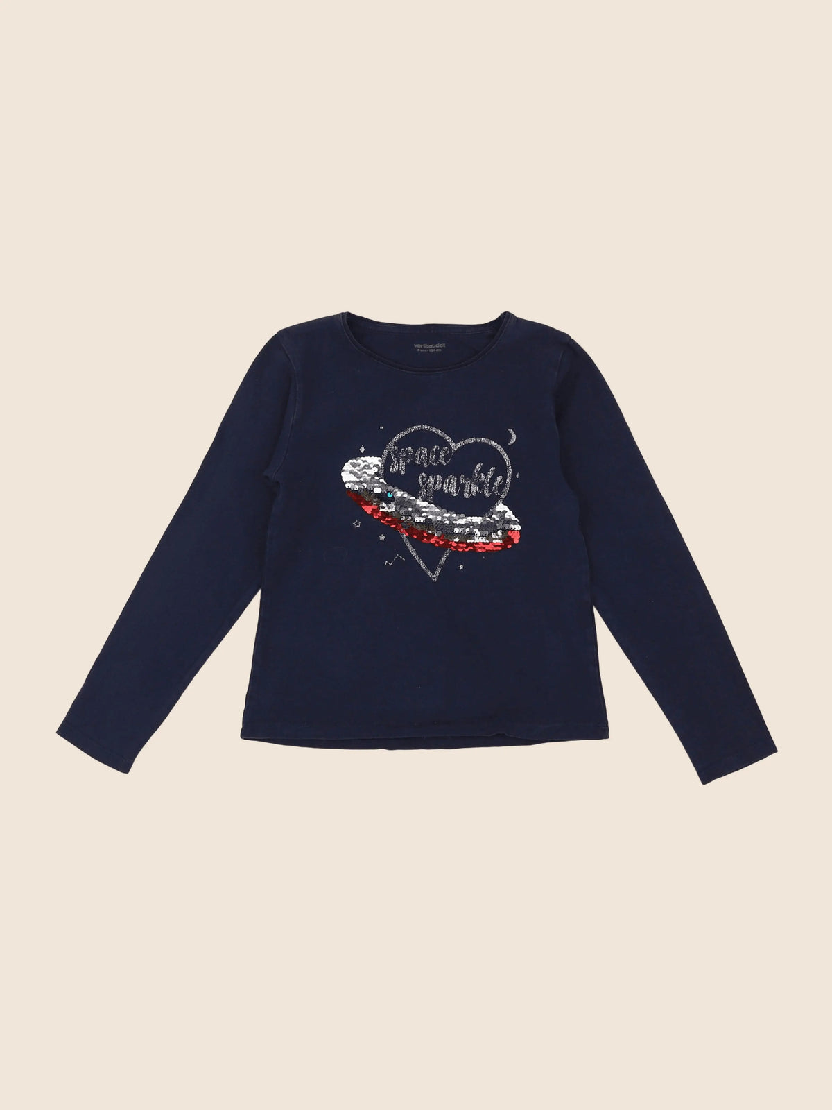 Vertbaudet - tee-shirt bleu - 8 ans