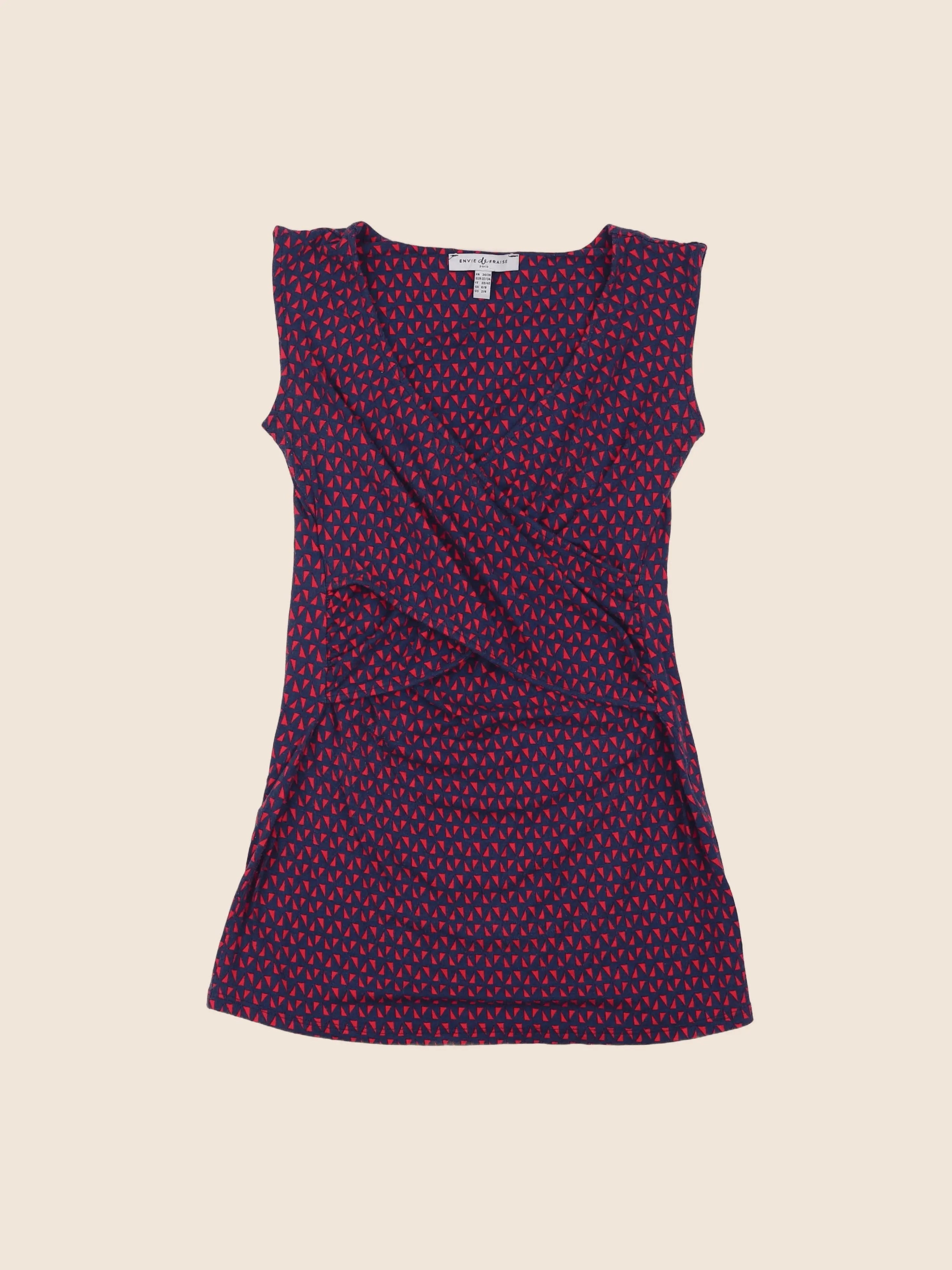 Envie de fraise - tee-shirt grossesse bleu, rouge - 34 à 36