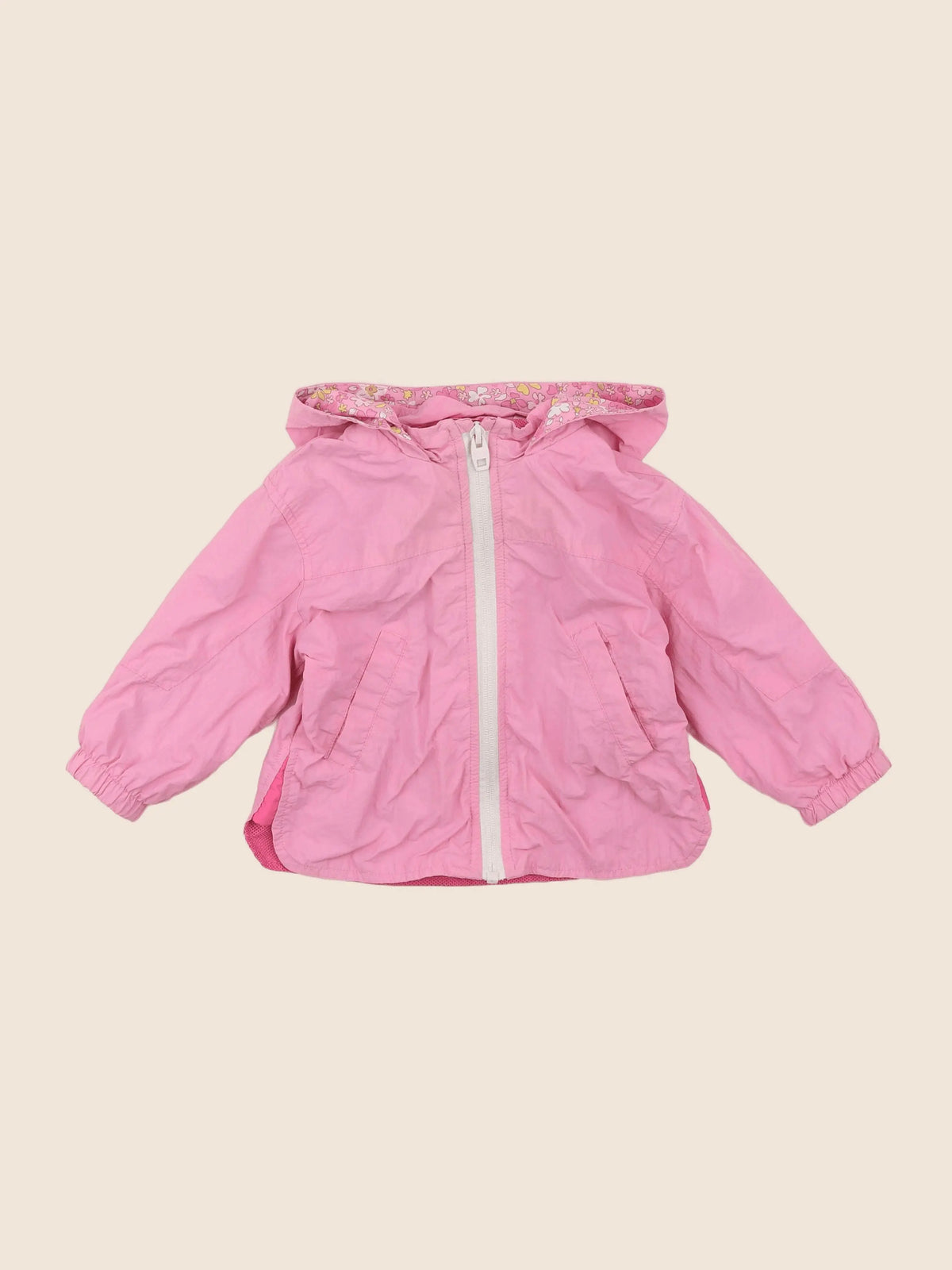 Zara - coupe-vent rose - 9/12 mois