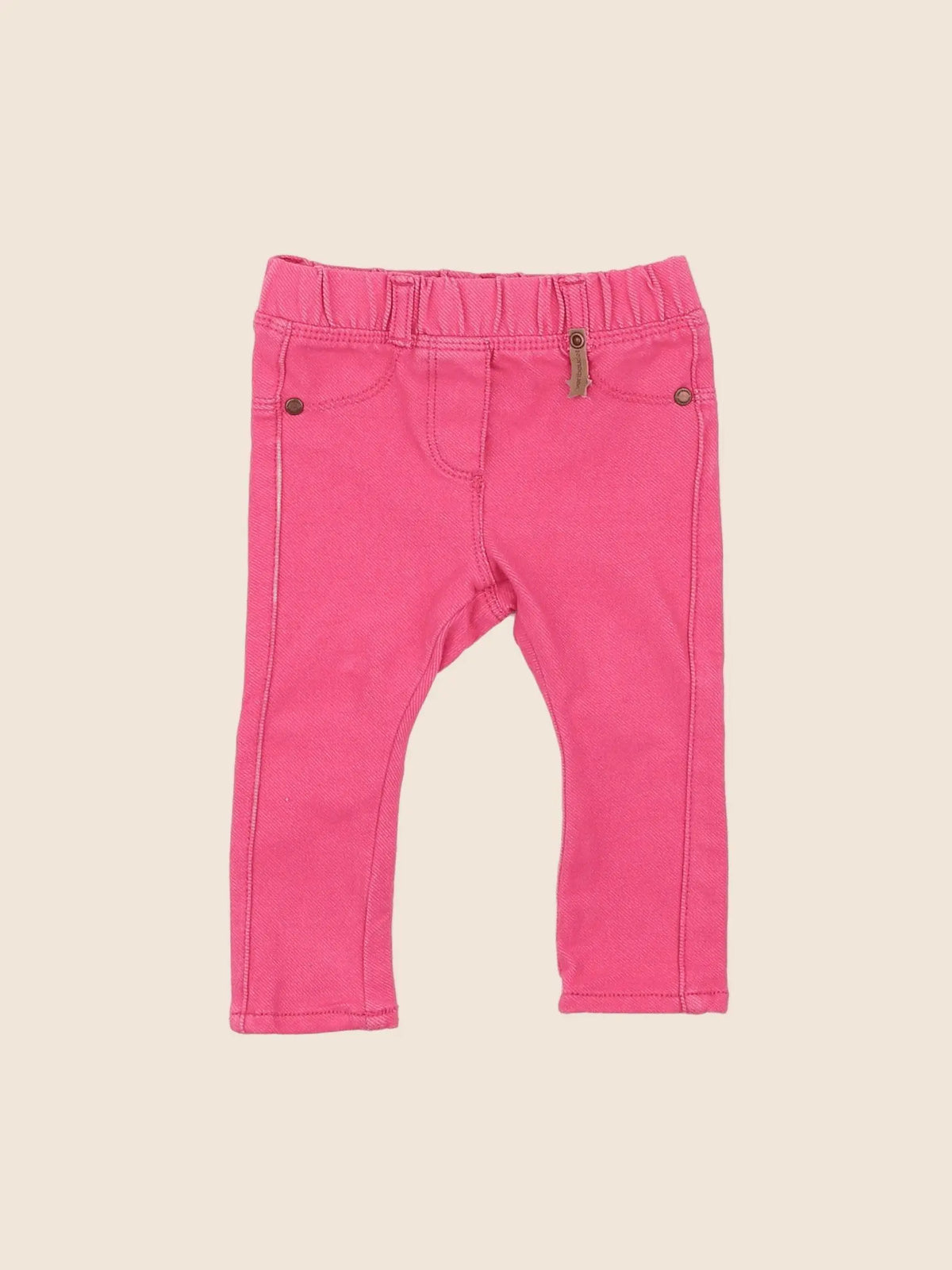Vertbaudet - jegging rose - 6 mois
