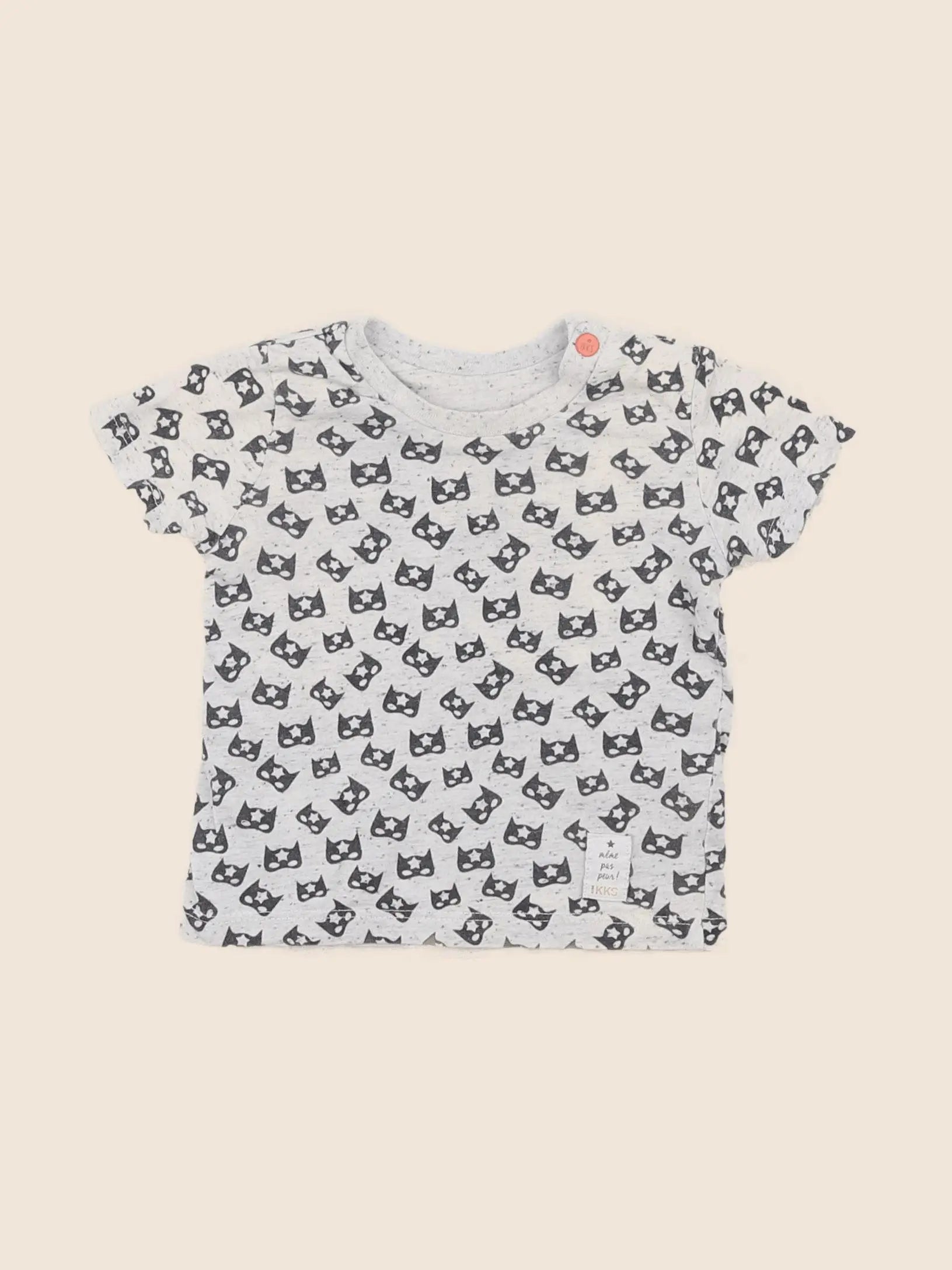 IKKS - tee-shirt gris - 3 mois