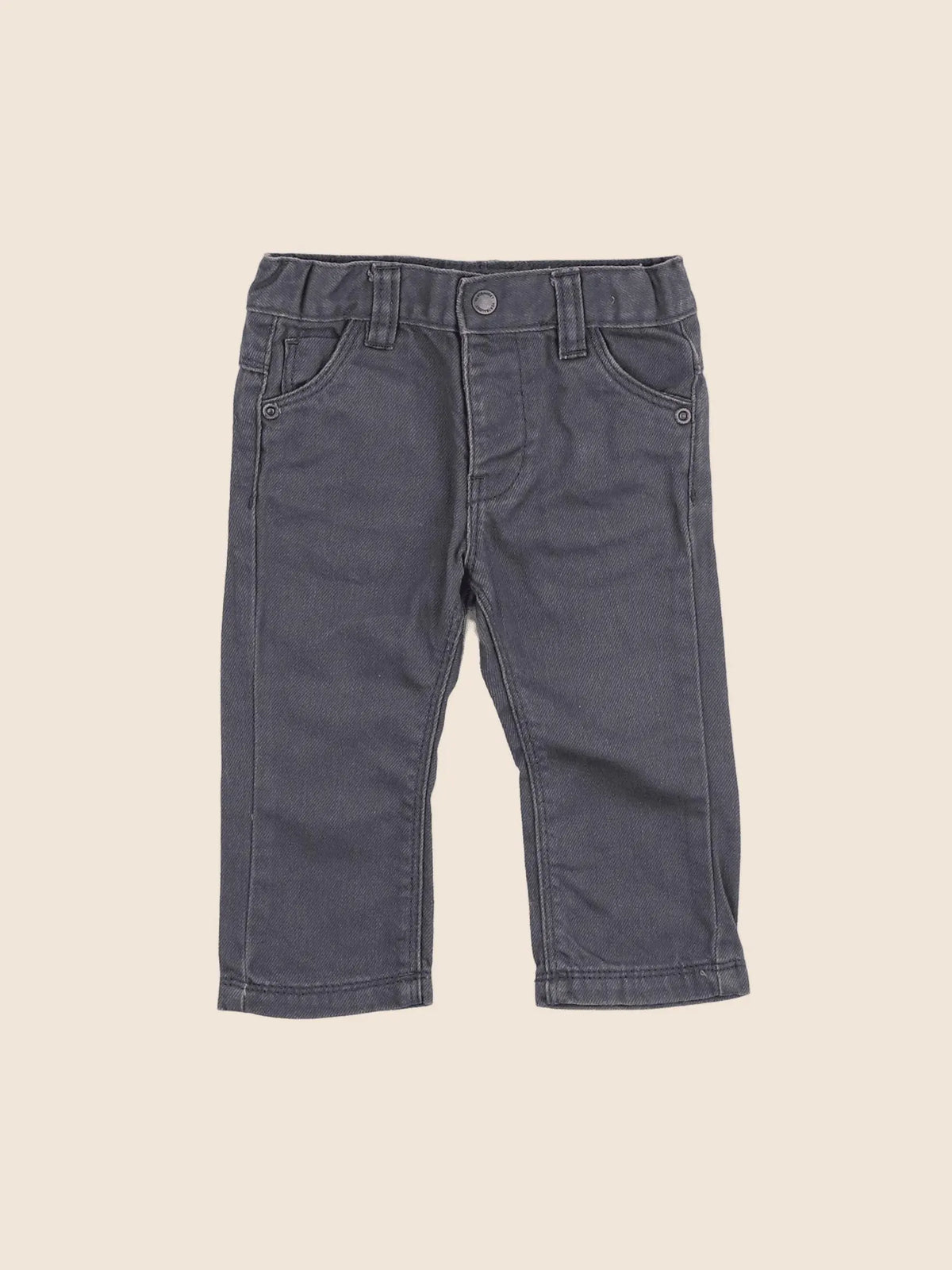 Vertbaudet - jean gris - 6 mois