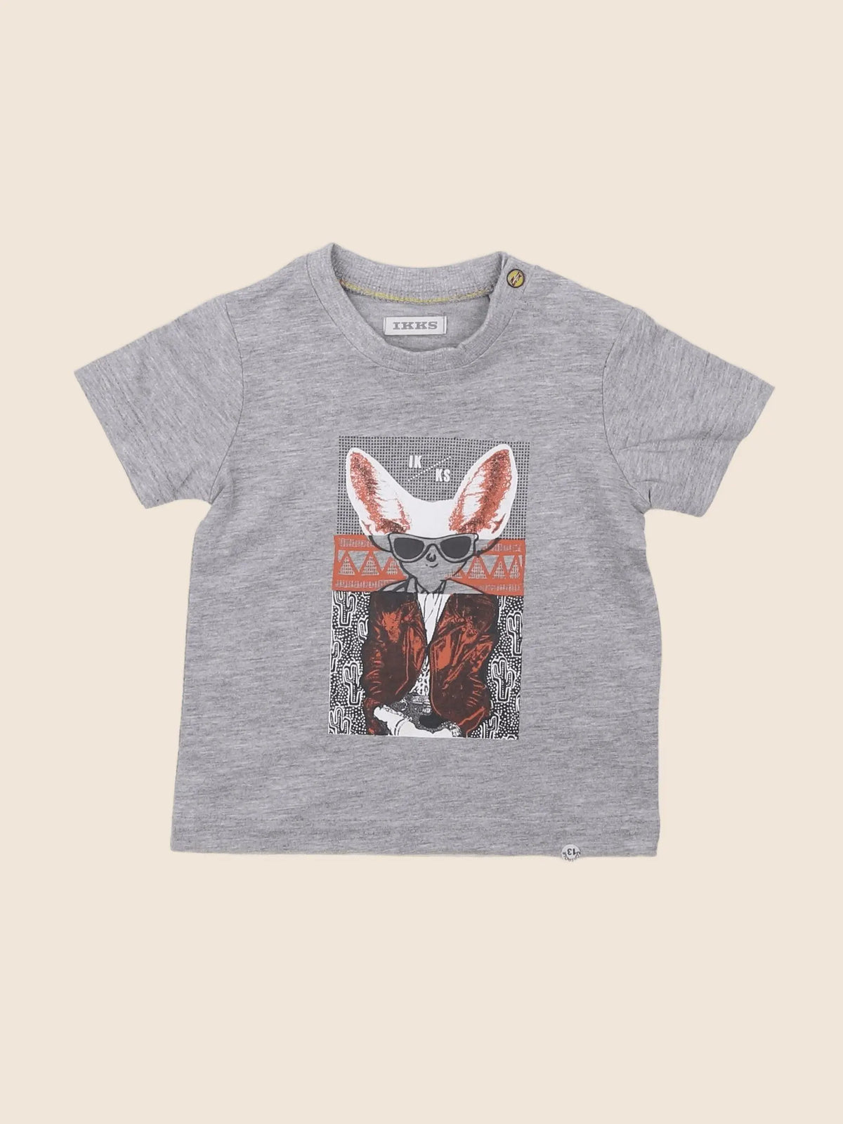 IKKS - tee-shirt gris - 6 mois