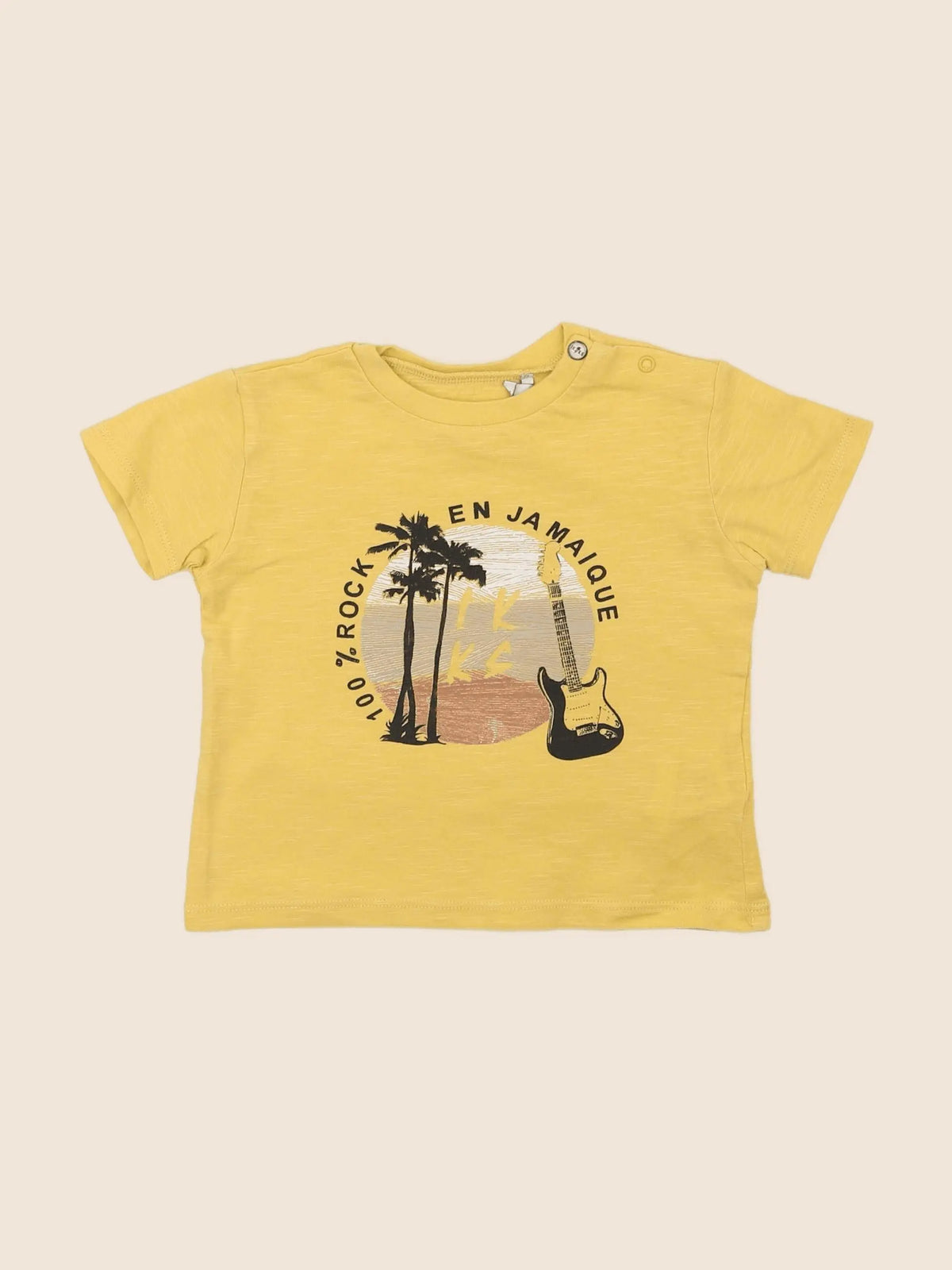 IKKS - tee-shirt jaune - 12 mois