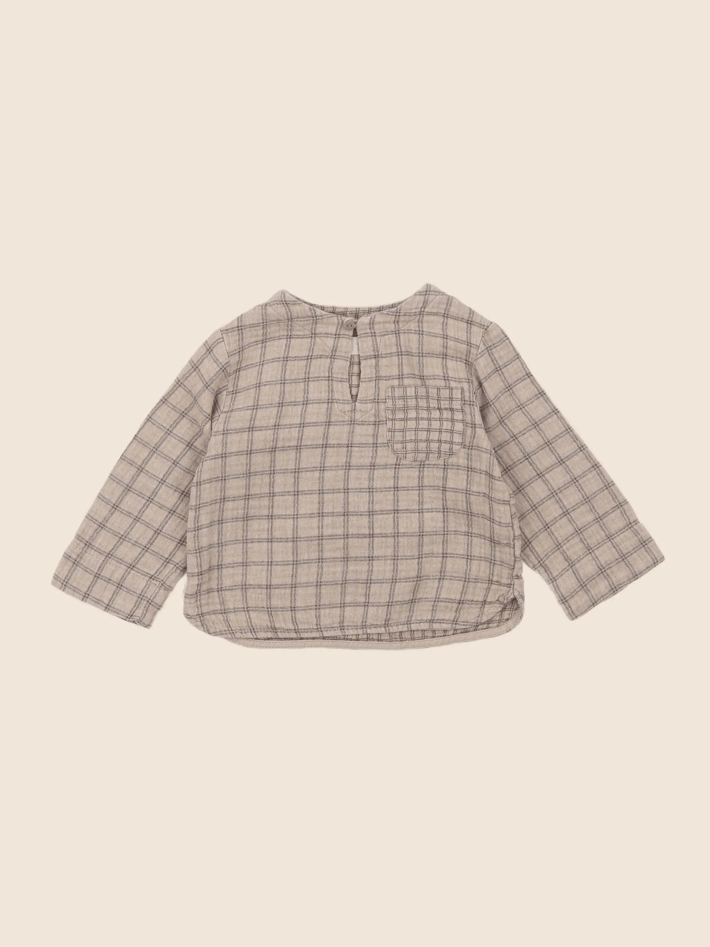 Zara - chemise beige - 9/12 mois