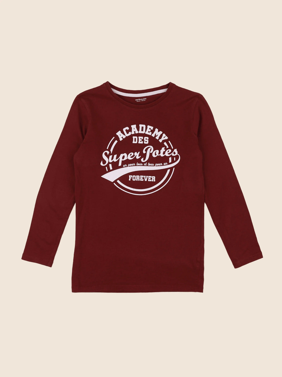 Vertbaudet - tee-shirt rouge - 10 ans