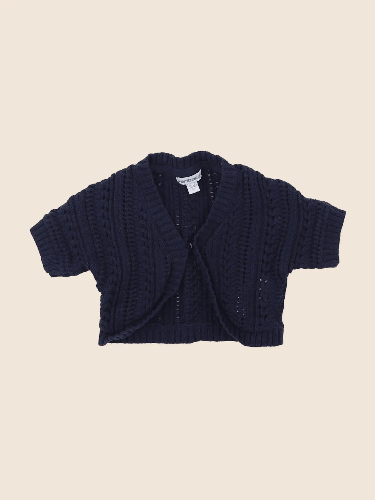 Vertbaudet - gilet bleu - 6 mois