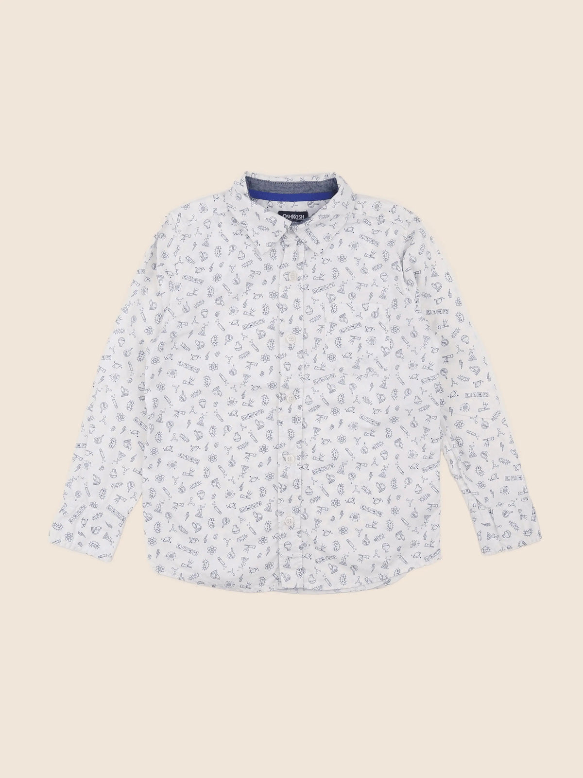 Oshkosh - chemise bleu - 8 ans