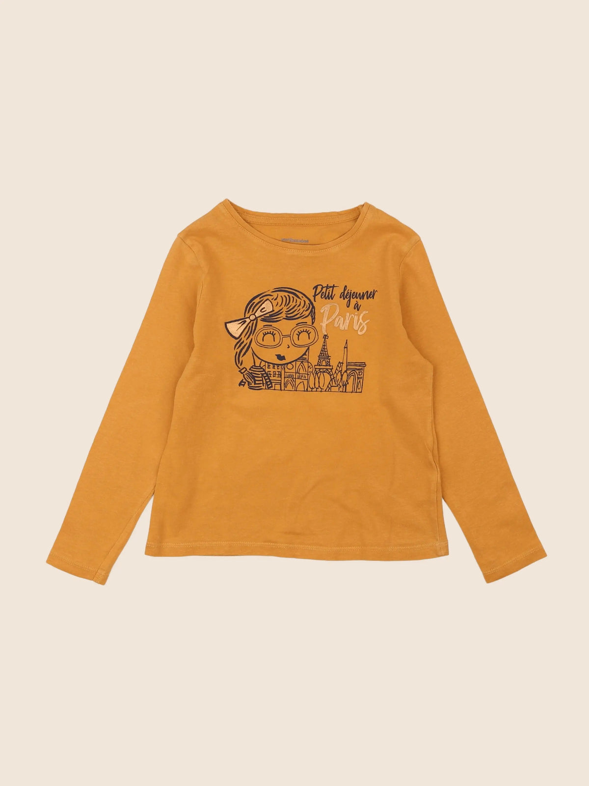 Vertbaudet - tee-shirt orange - 5 ans