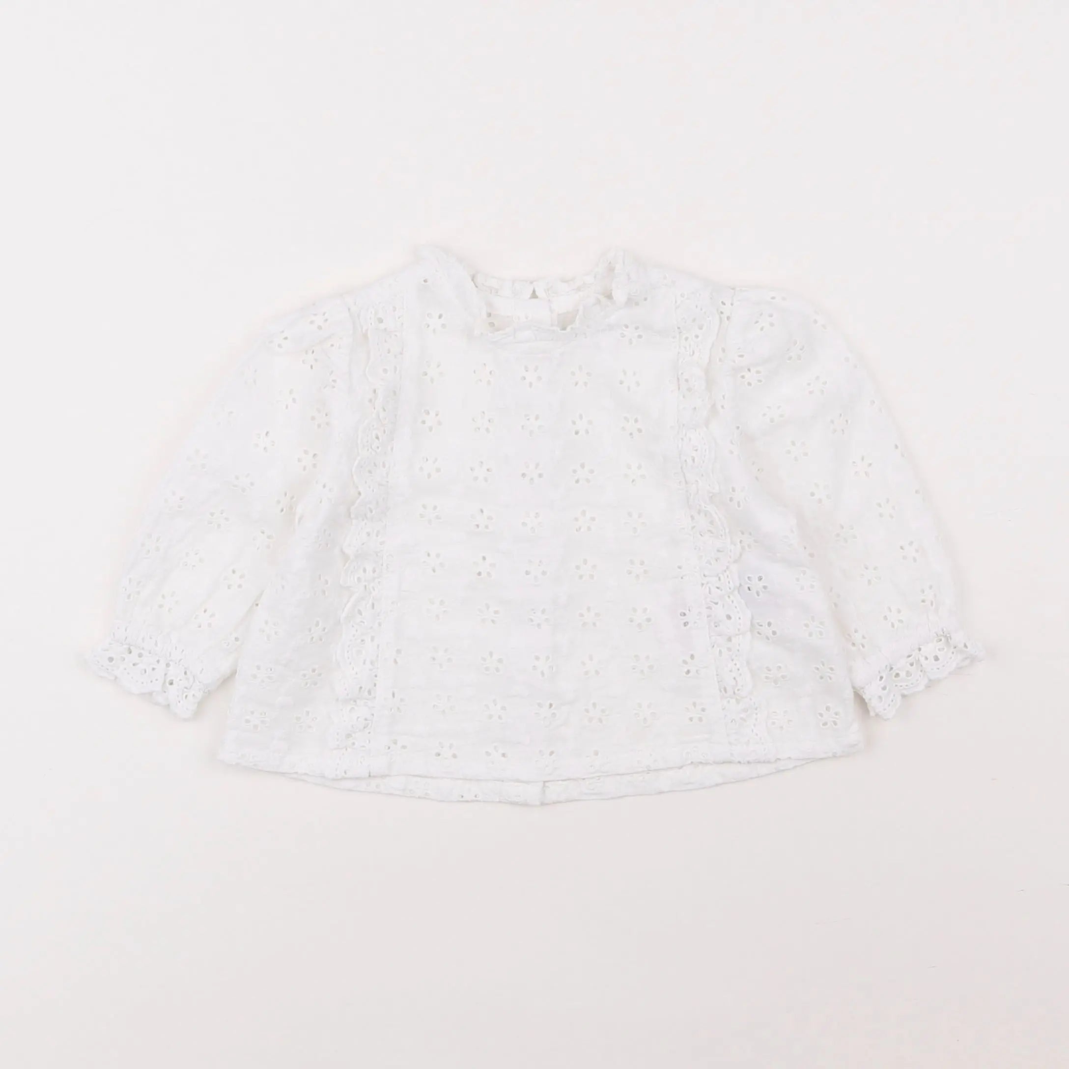 Vertbaudet - blouse blanc - 6 mois
