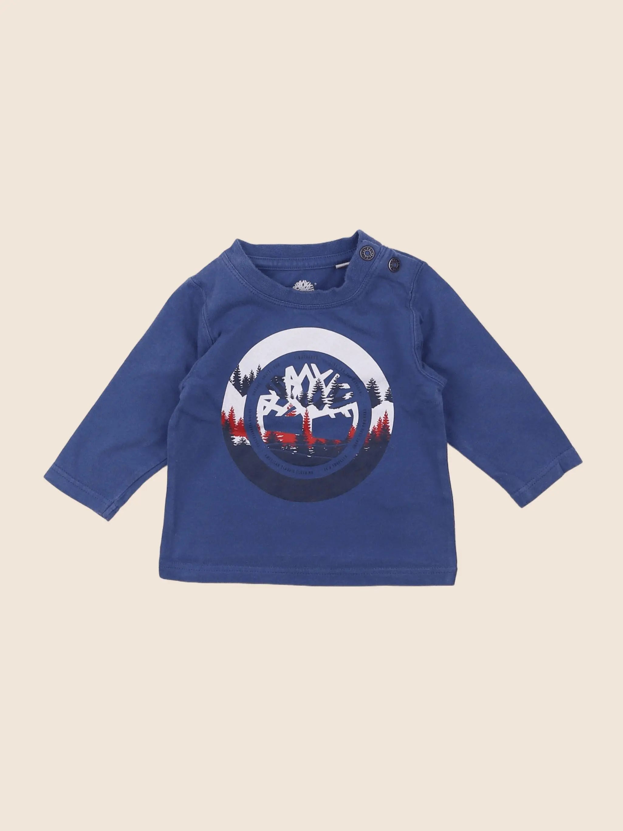 Timberland - tee-shirt bleu - 6 mois