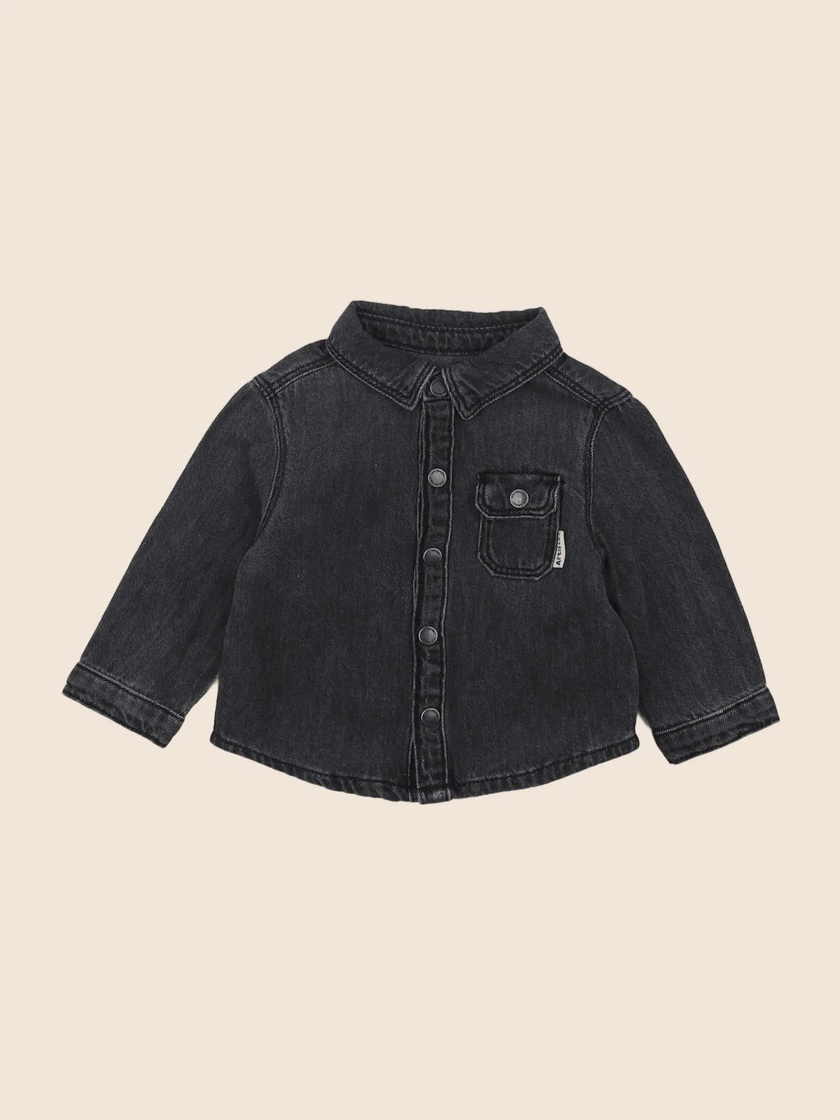 Vertbaudet - chemise noir - 9 mois