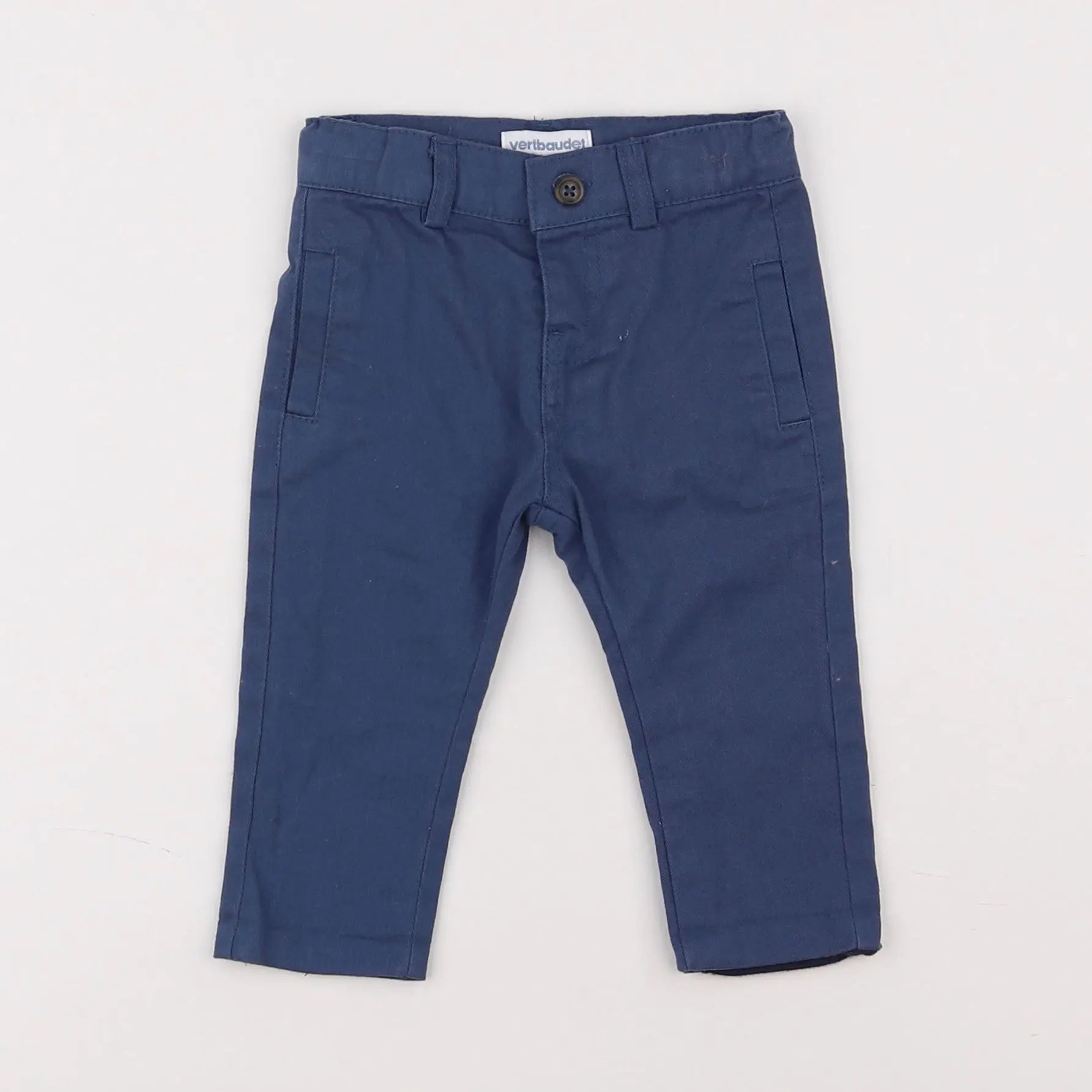Vertbaudet - pantalon bleu - 3 mois