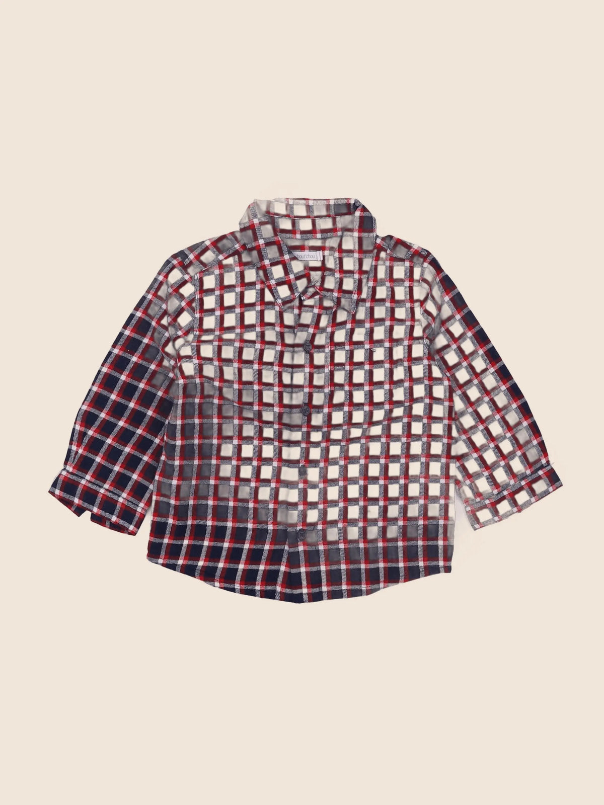 Boutchou - chemise bleu - 18 mois